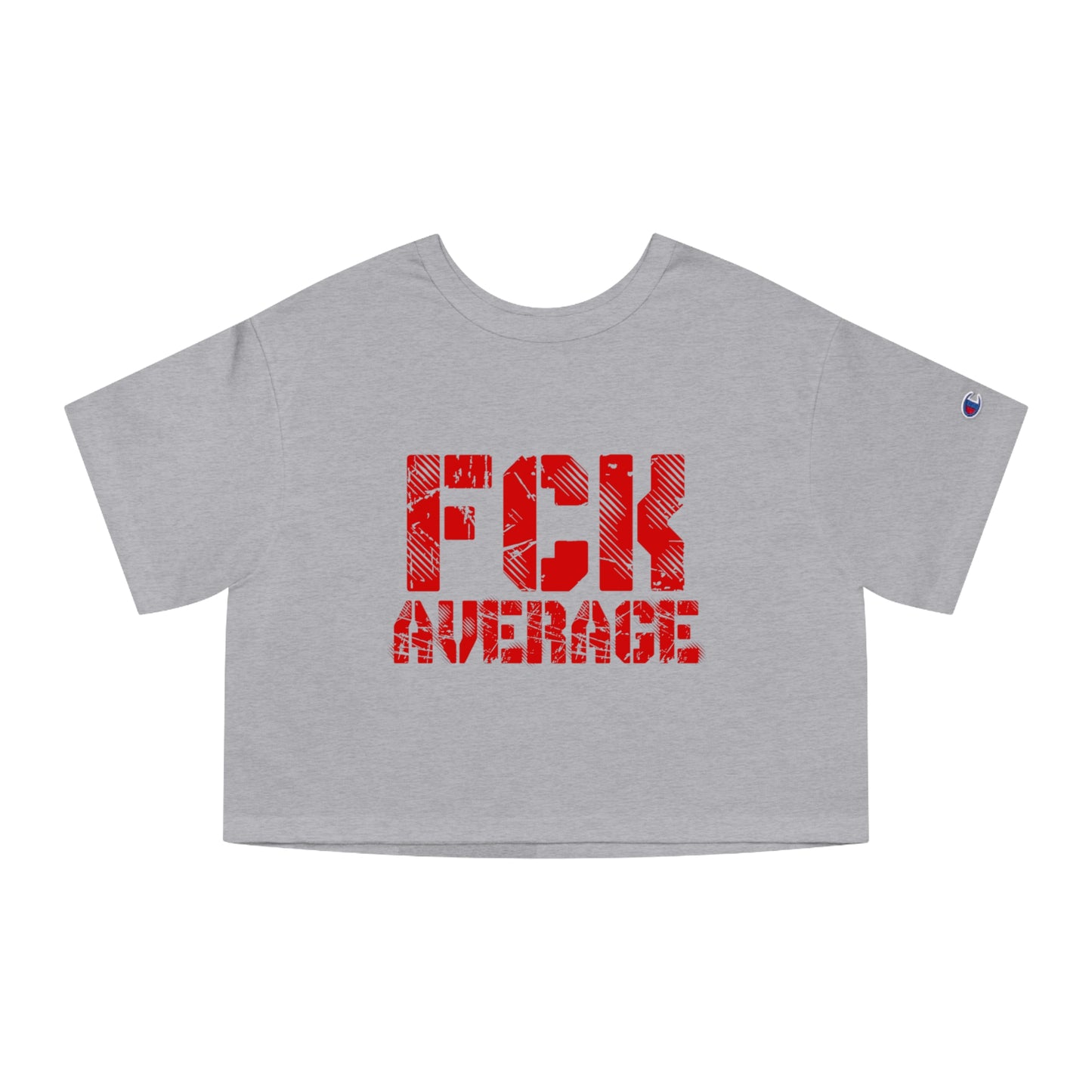 Women's "FCK Average" Crop Top (Red)