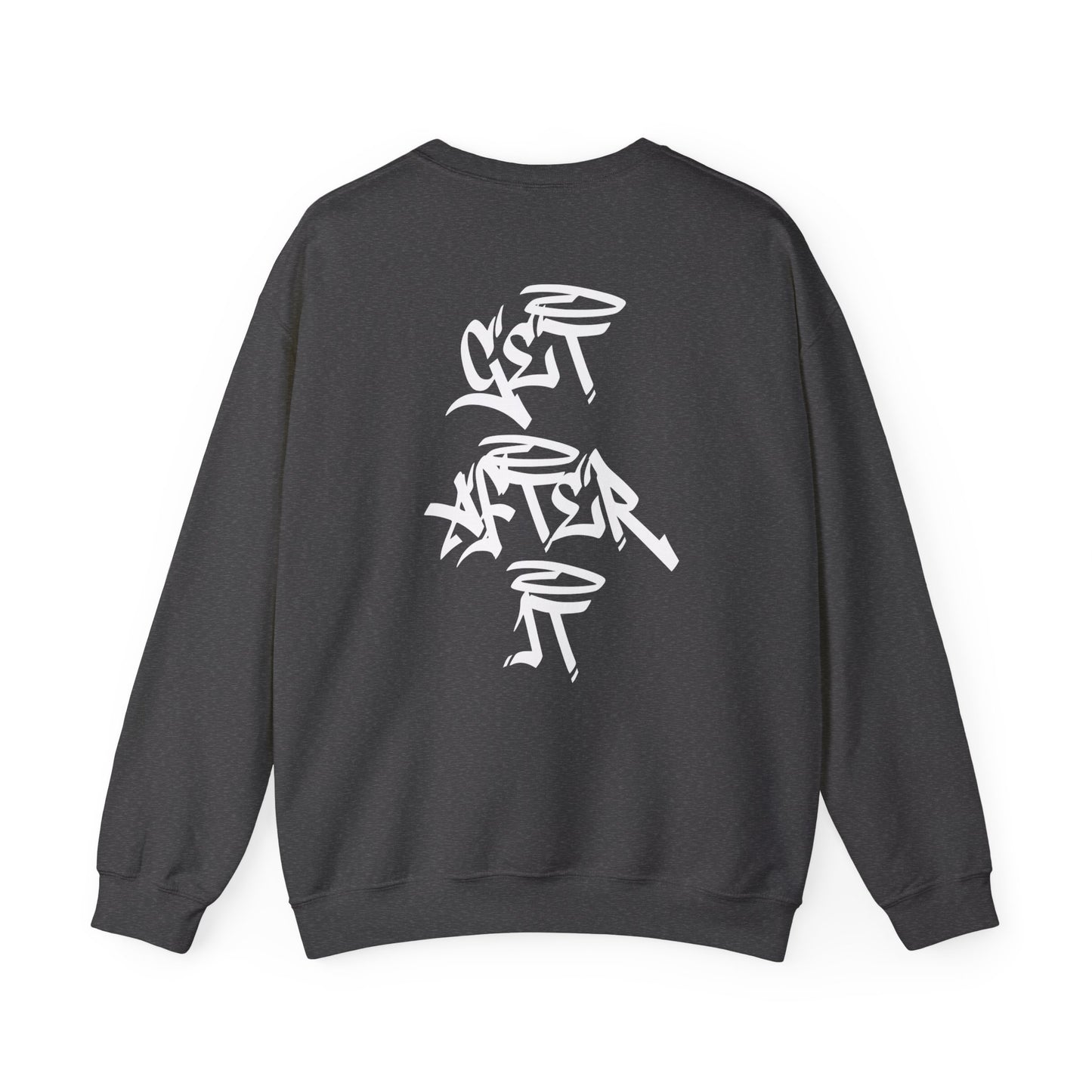 Women's "Get After It"- V2 Crewneck (White)