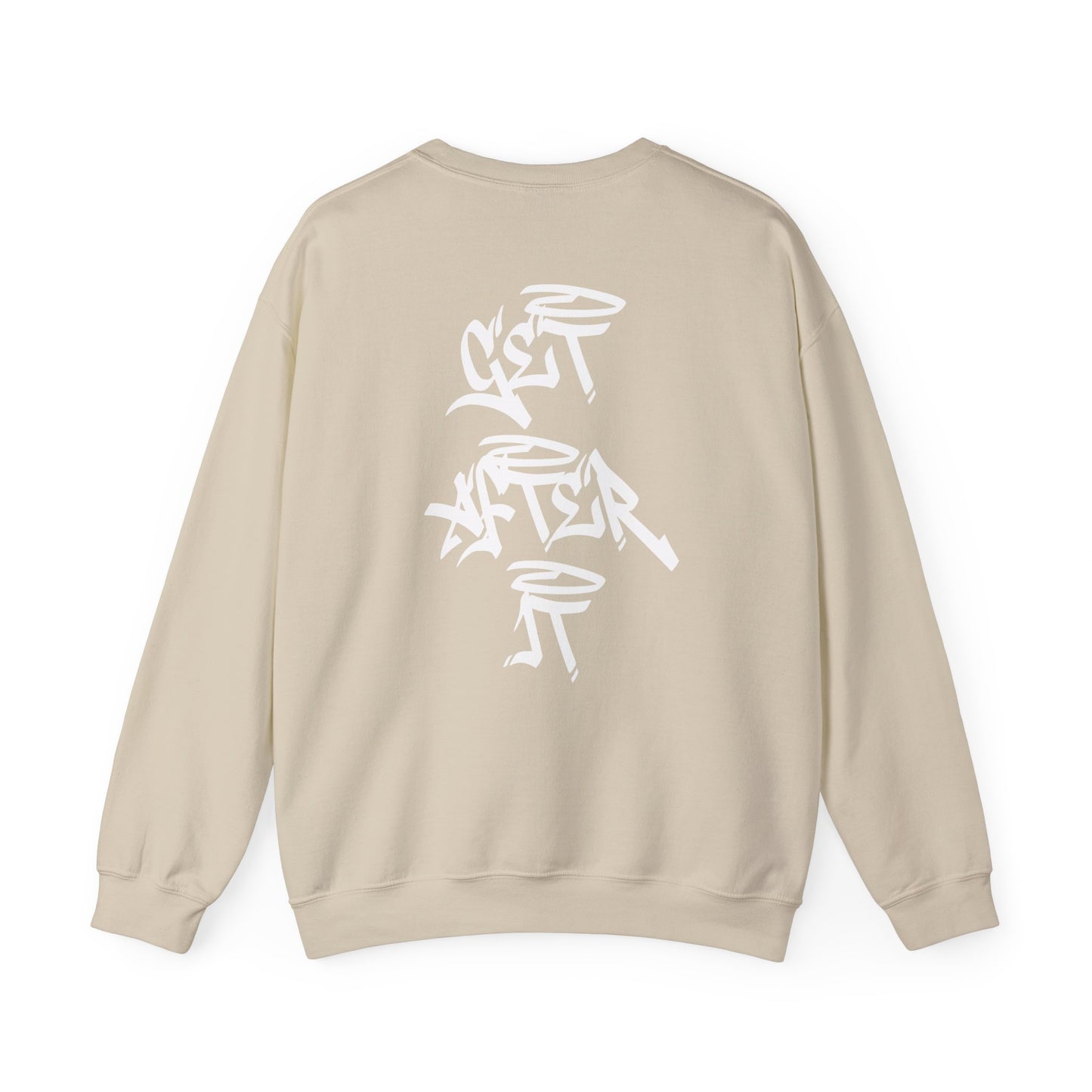 Women's "Get After It"- V2 Crewneck (White)