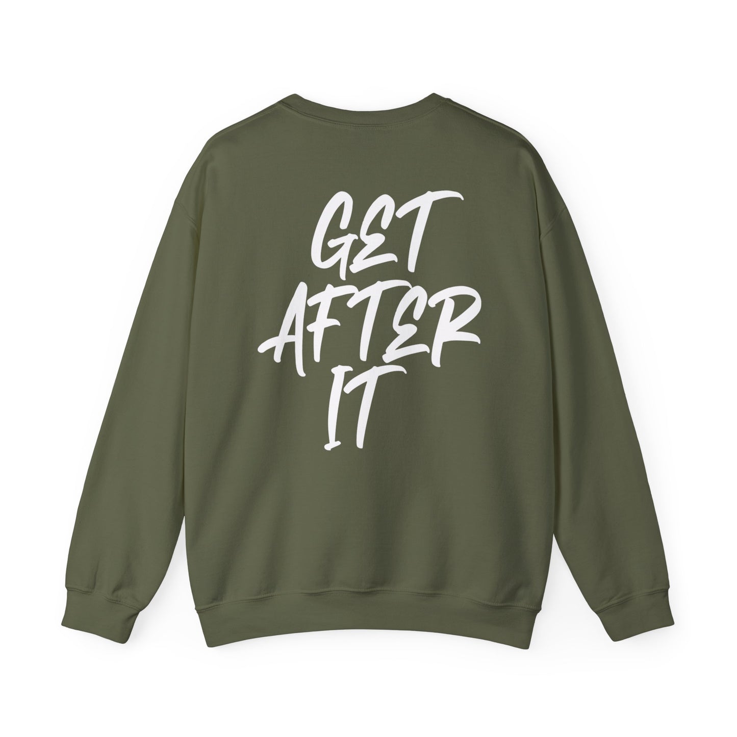 Women's "Get After It" - V1 Crewneck Sweatshirt (White)