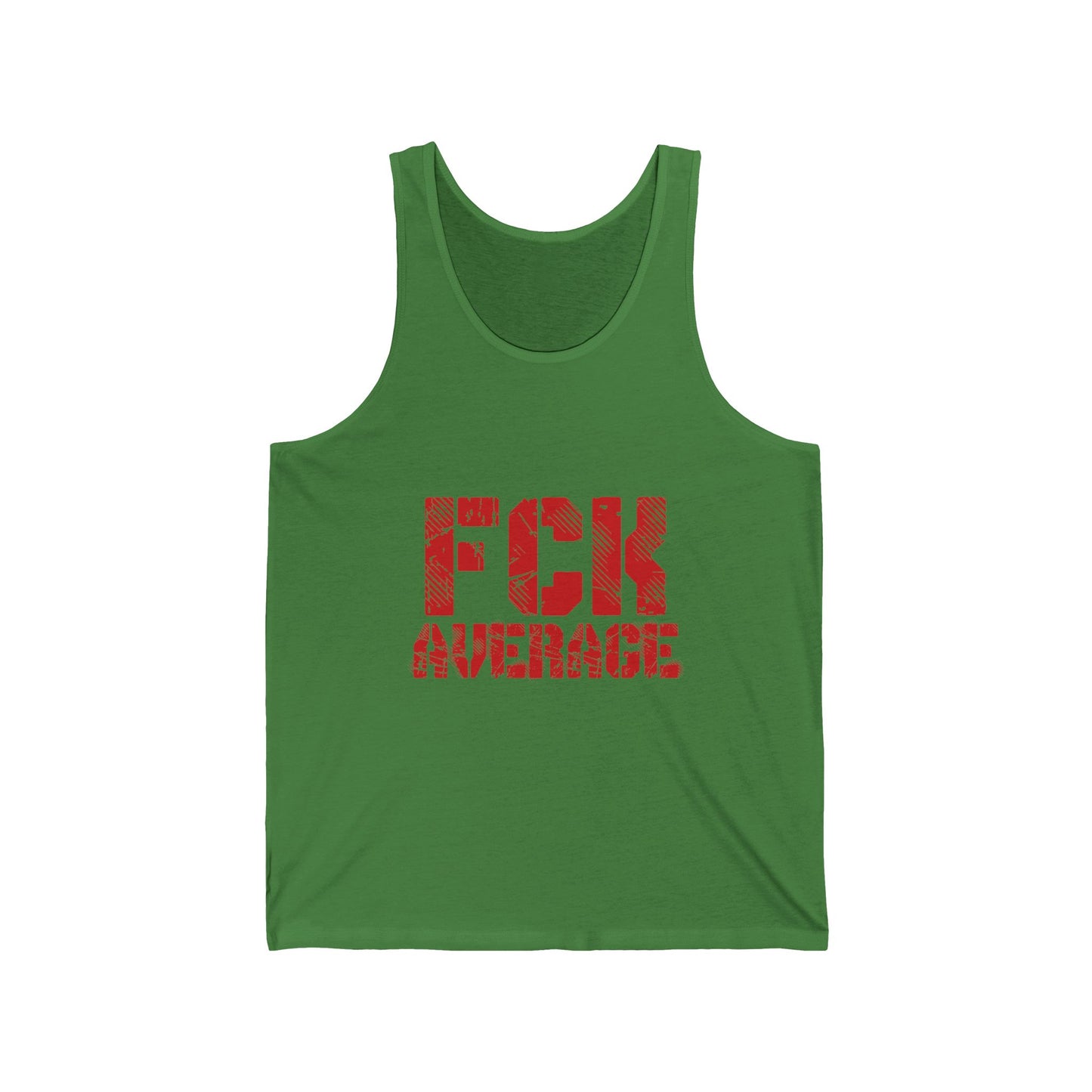 Men's "FCK Average" Tank (Red)