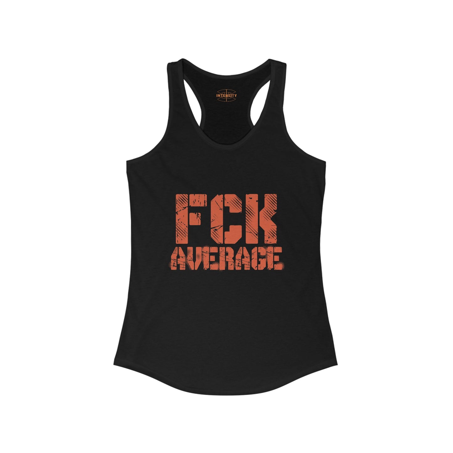 Women's "FCK Average" Tank Top (Orange)