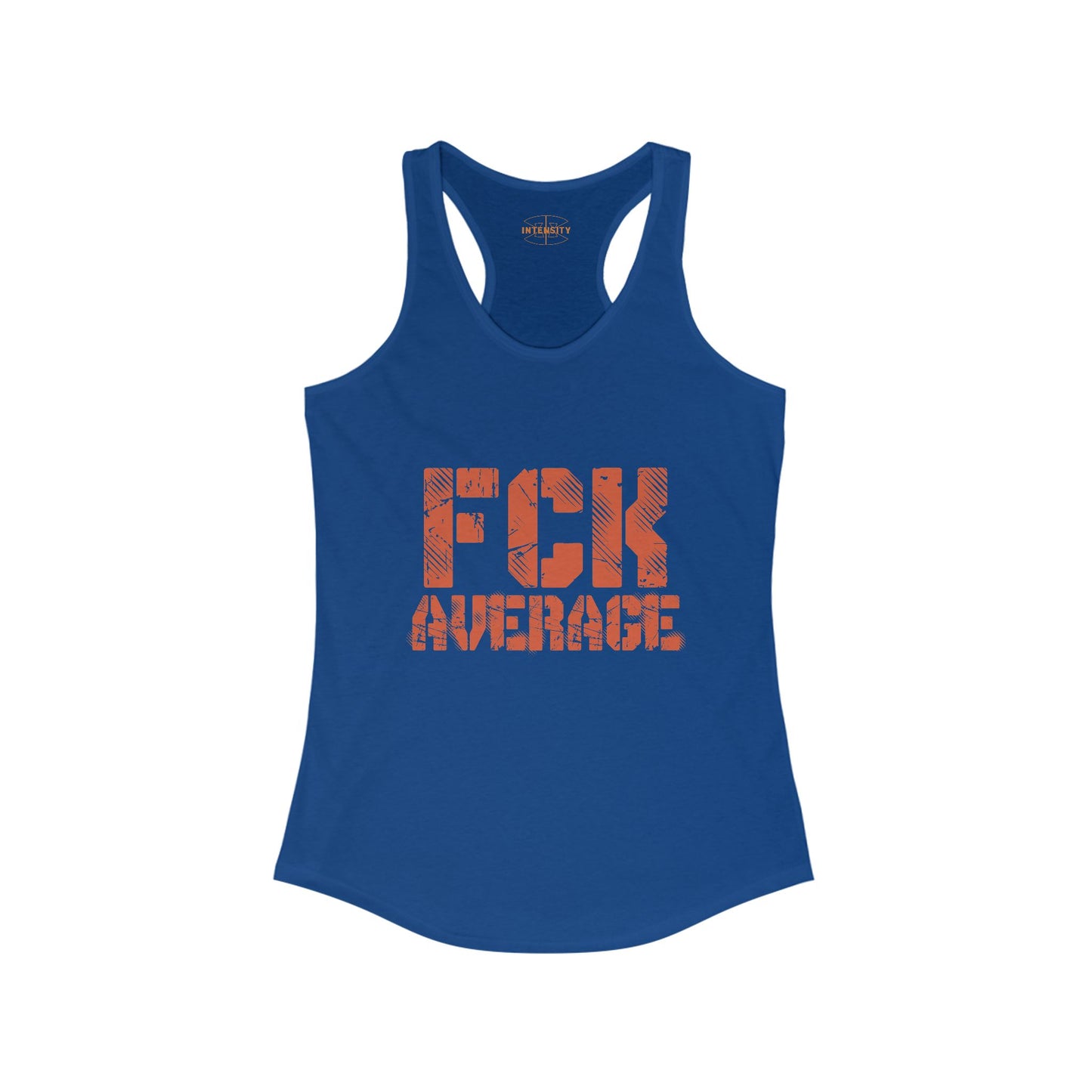 Women's "FCK Average" Tank Top (Orange)