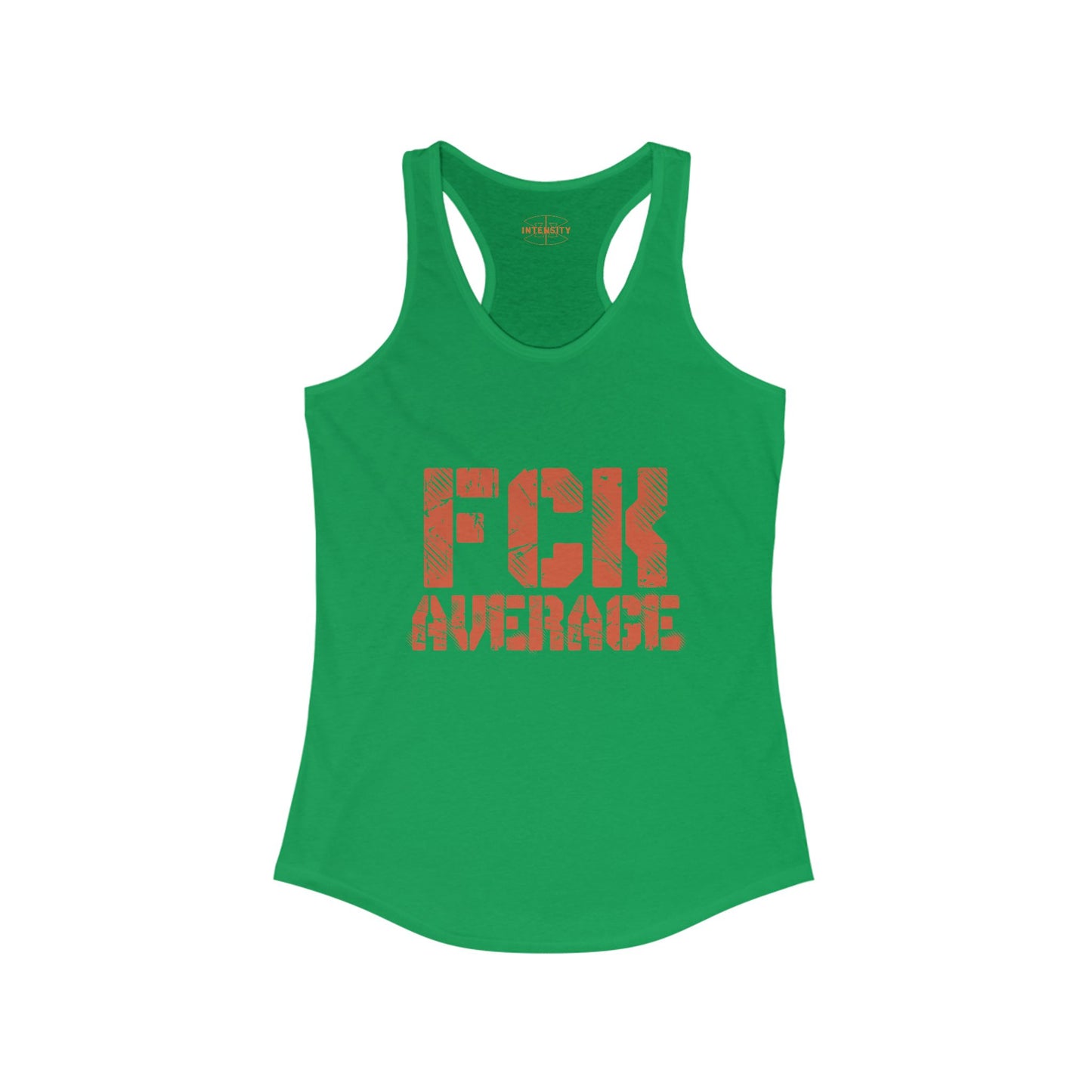 Women's "FCK Average" Tank Top (Orange)