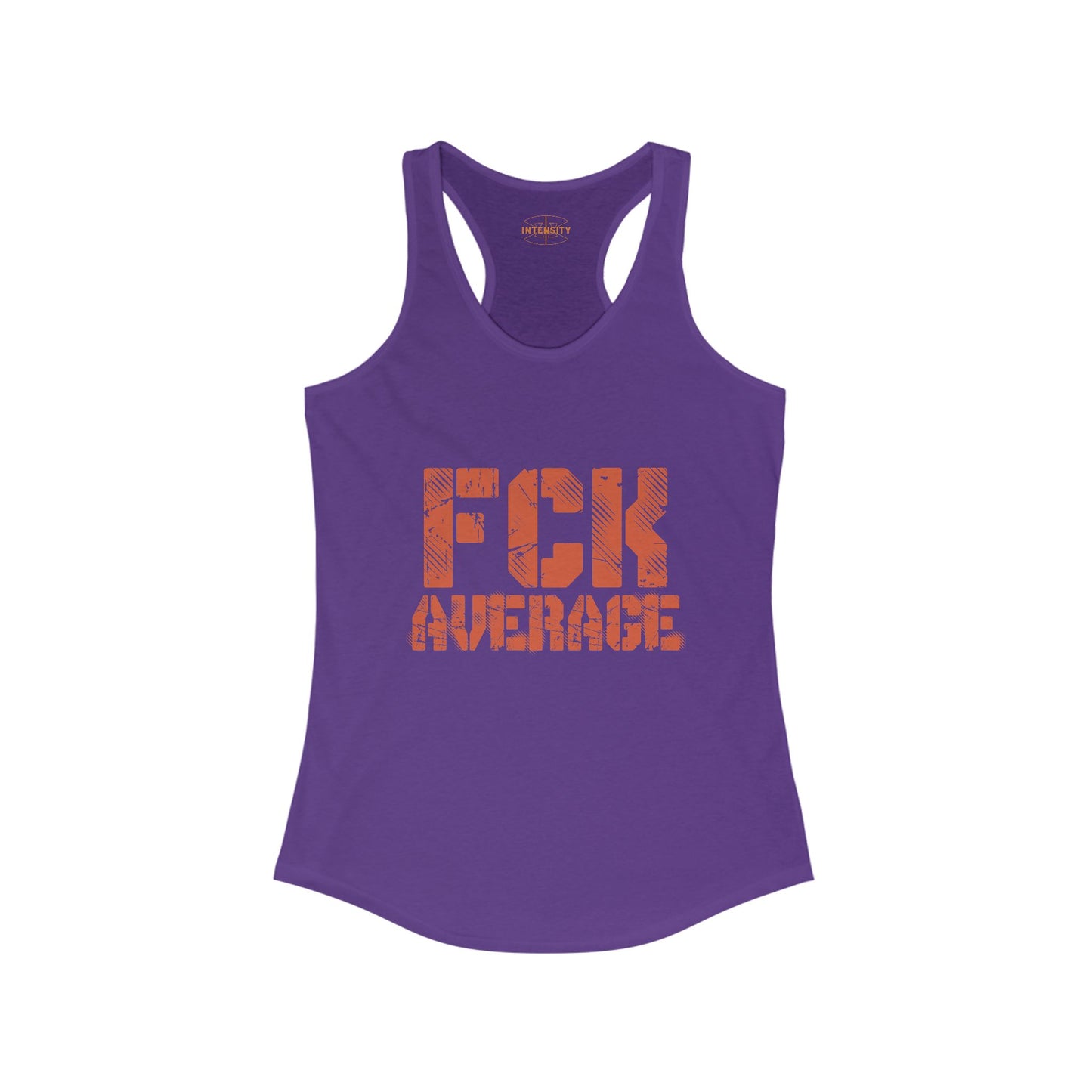 Women's "FCK Average" Tank Top (Orange)