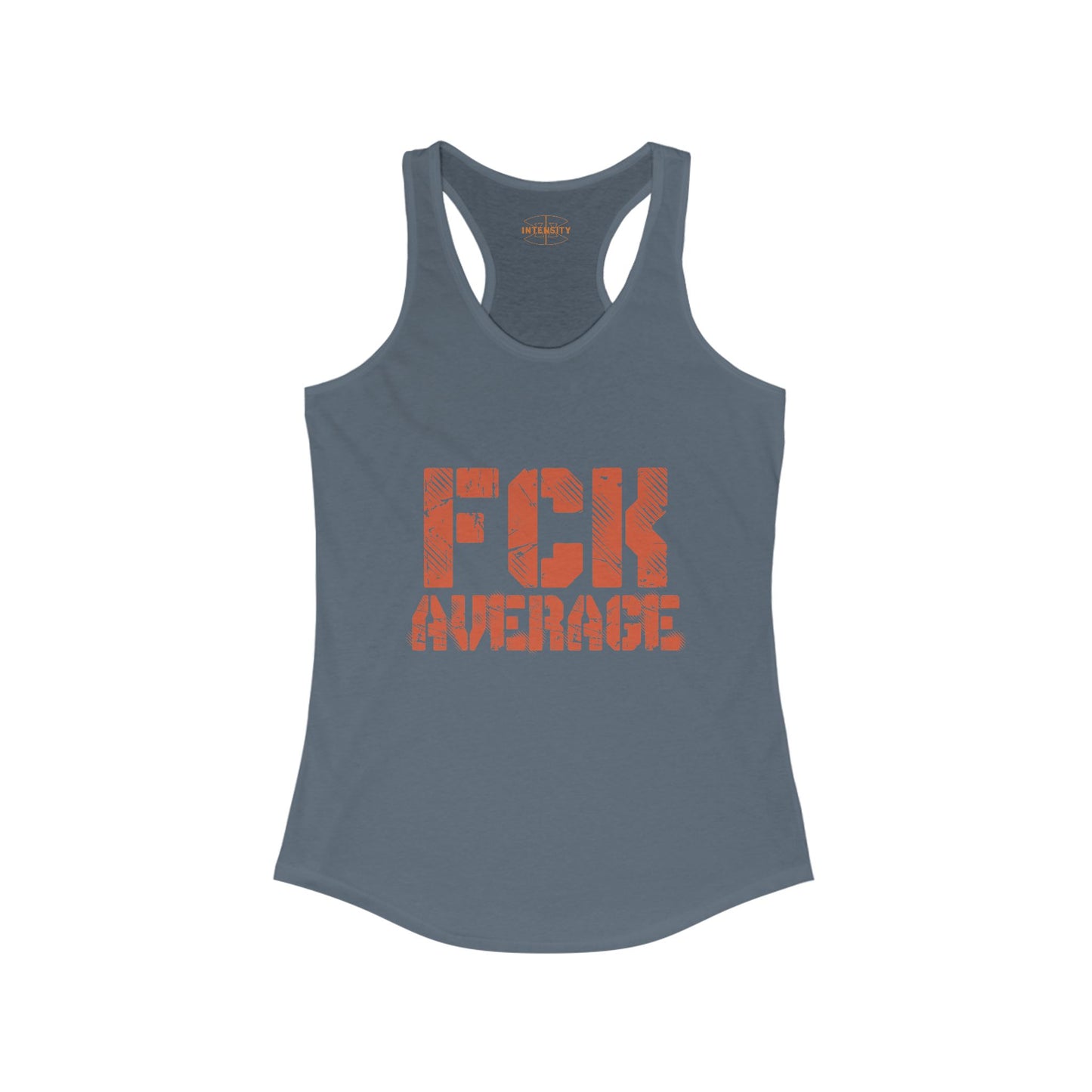 Women's "FCK Average" Tank Top (Orange)
