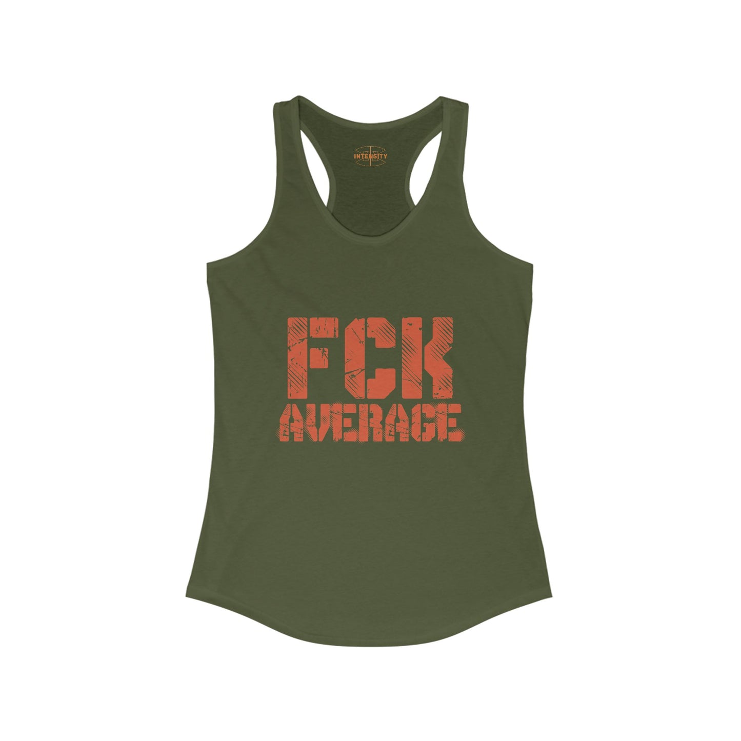 Women's "FCK Average" Tank Top (Orange)