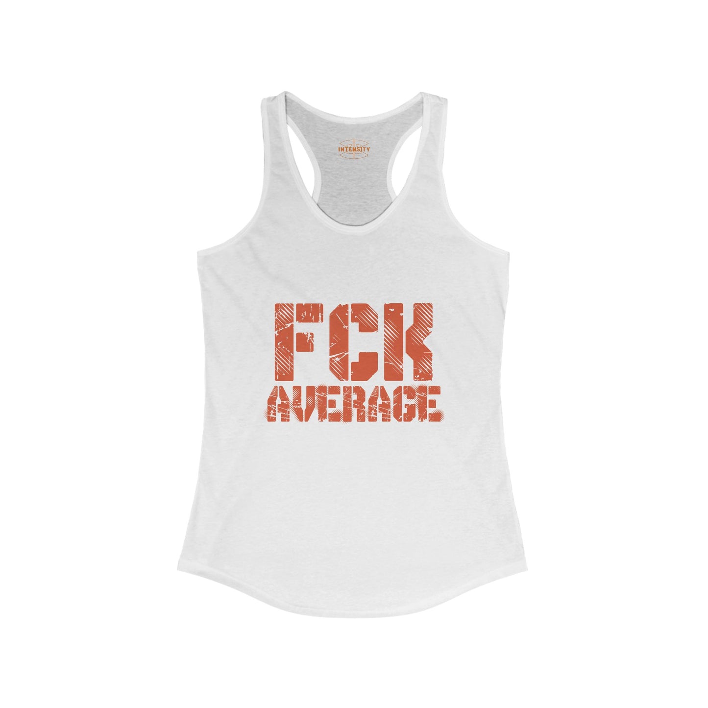 Women's "FCK Average" Tank Top (Orange)