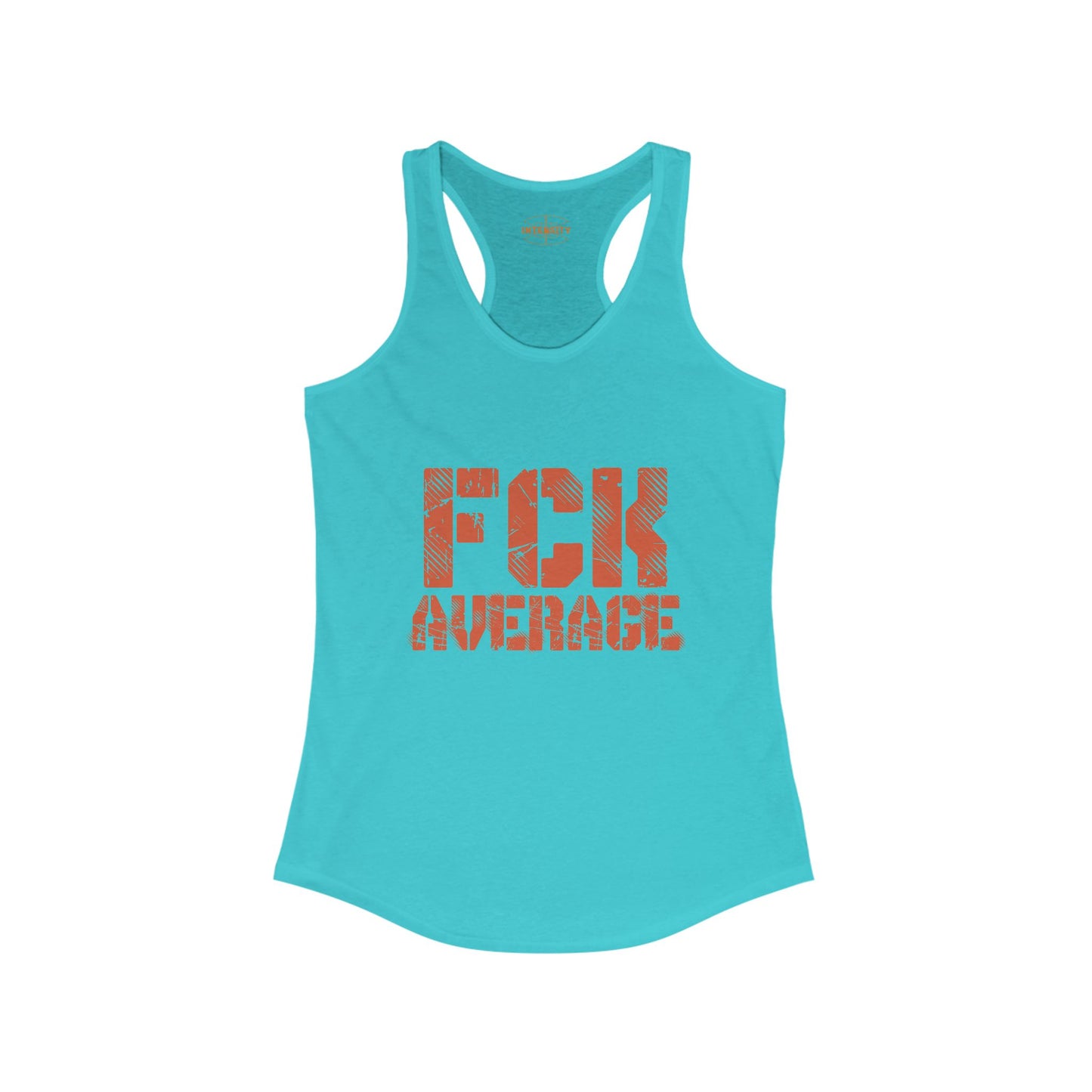 Women's "FCK Average" Tank Top (Orange)