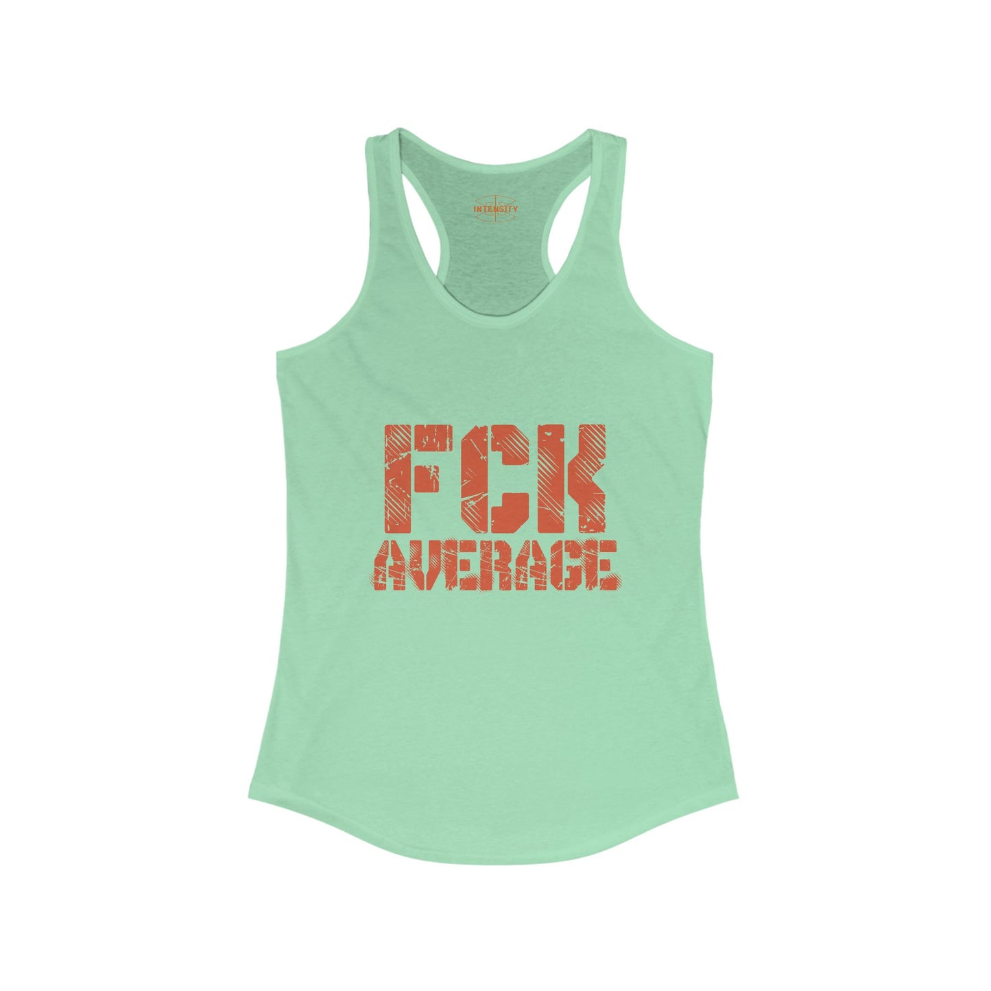 Women's "FCK Average" Tank Top (Orange)
