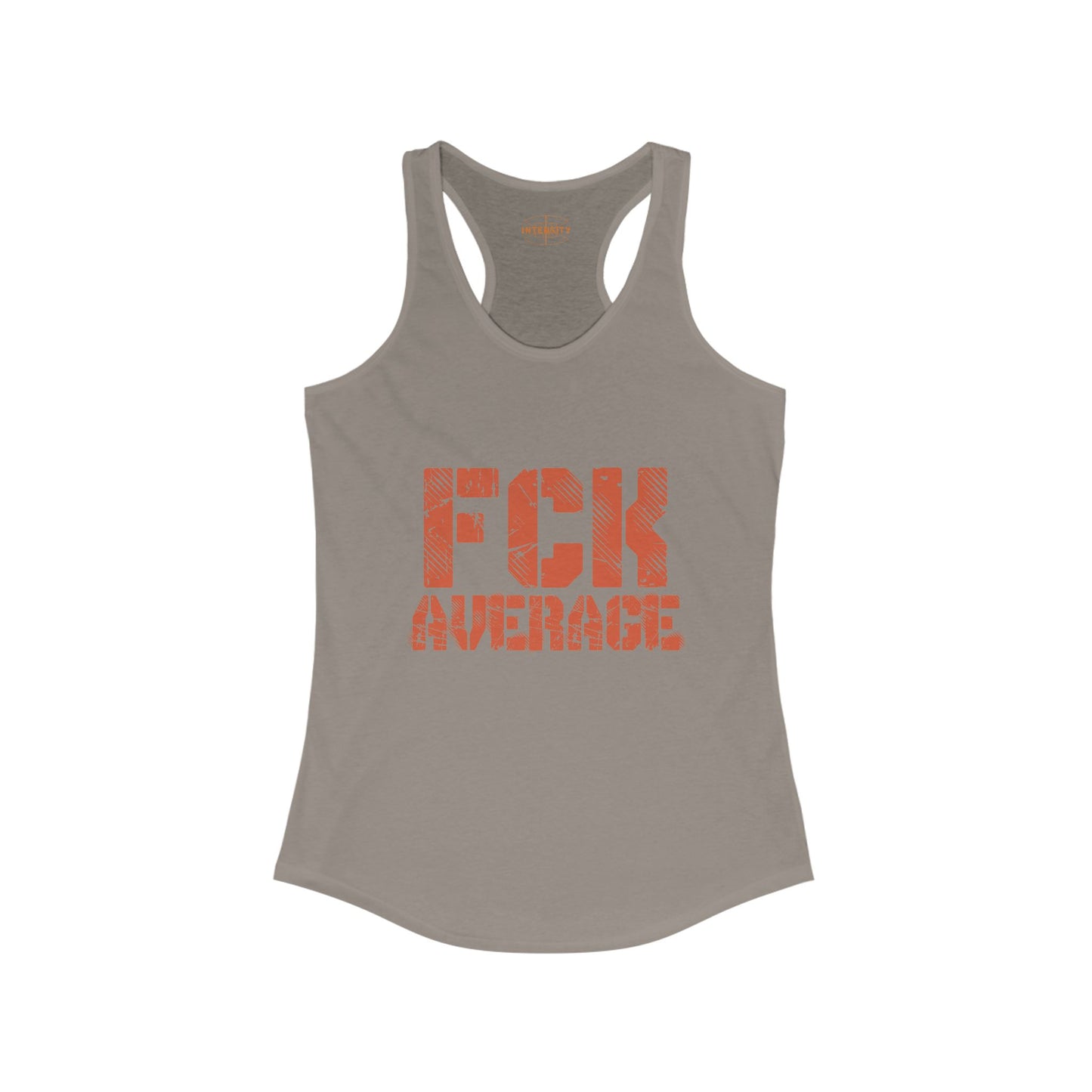 Women's "FCK Average" Tank Top (Orange)