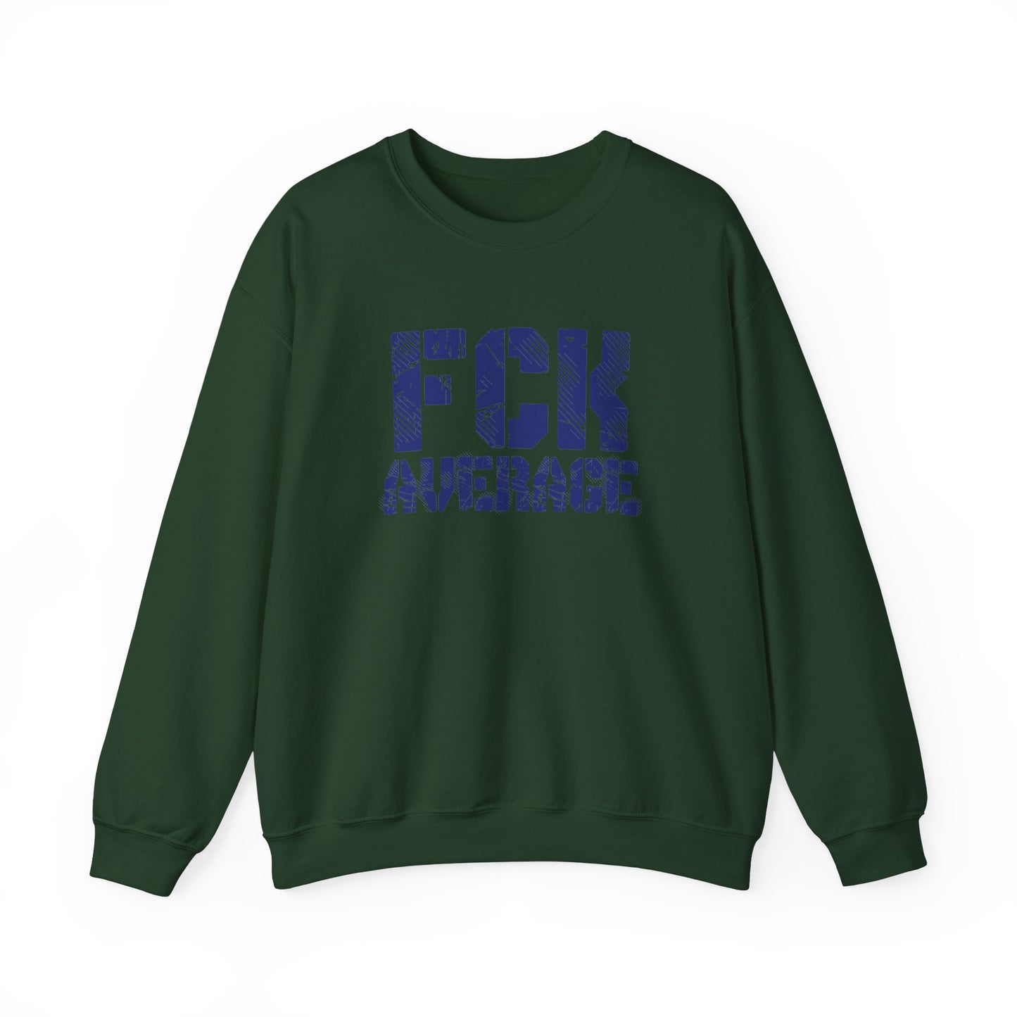 Men's "FCK Average" Crewneck (Blue)