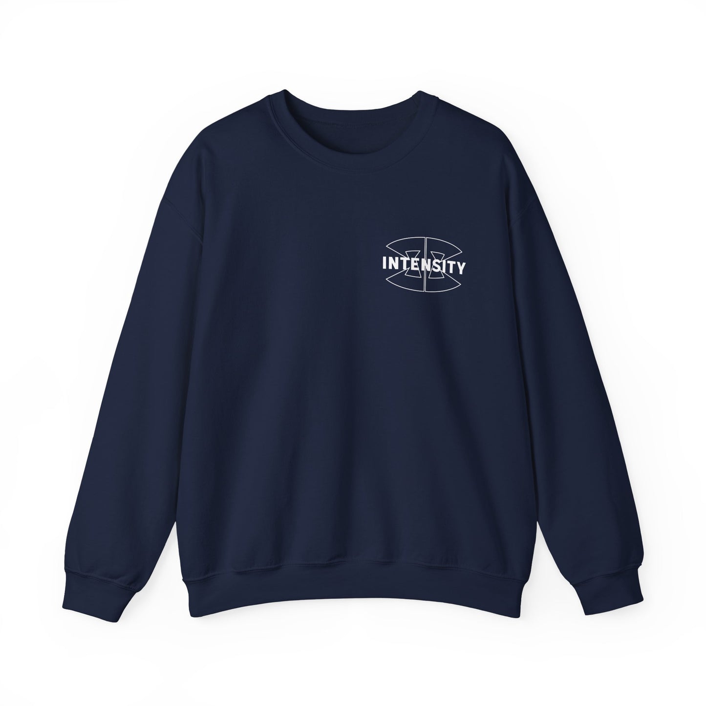 Women's "Train With Intensity" Crewneck Sweatshirt (White)