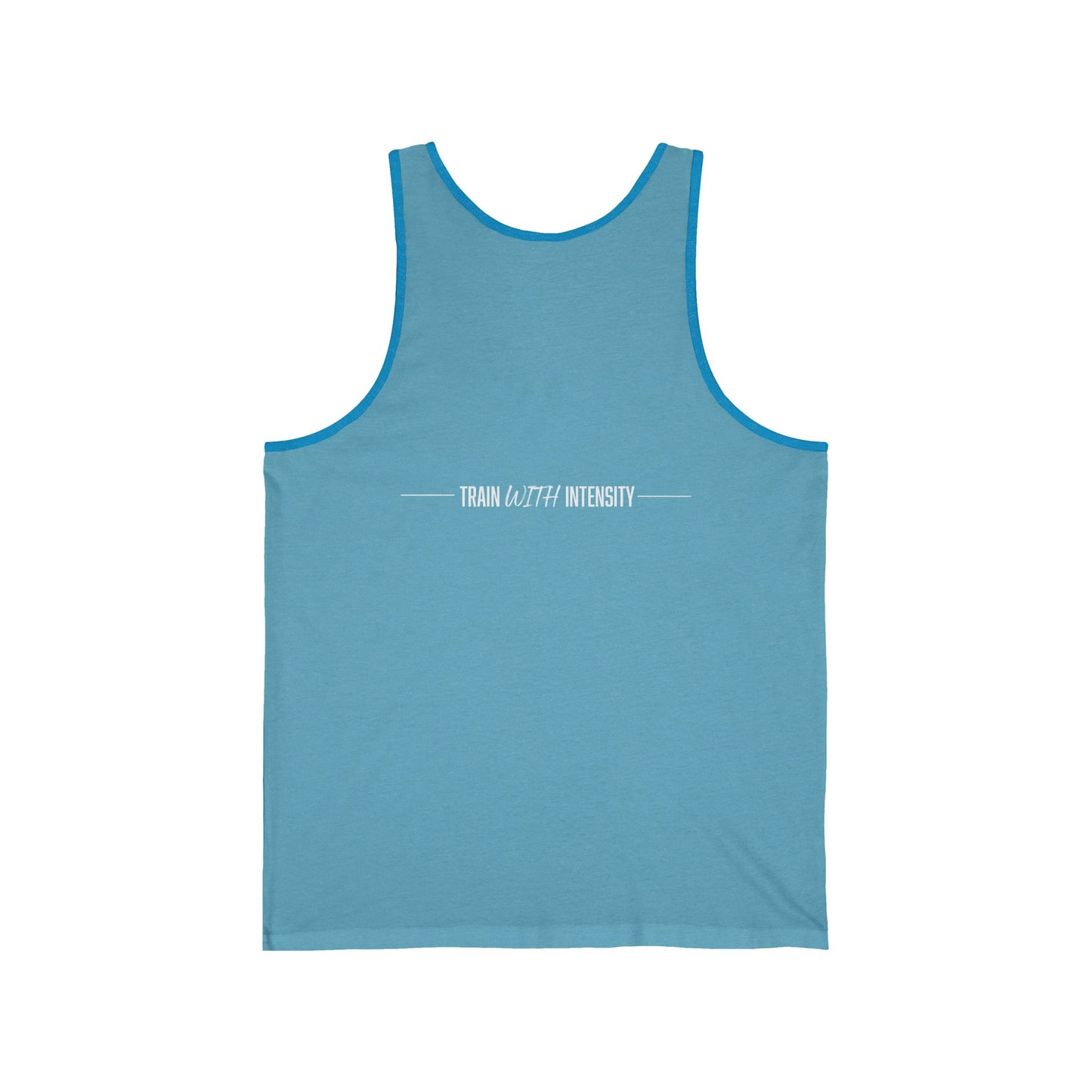 Men's "Train With Intensity" Tank Top (White)