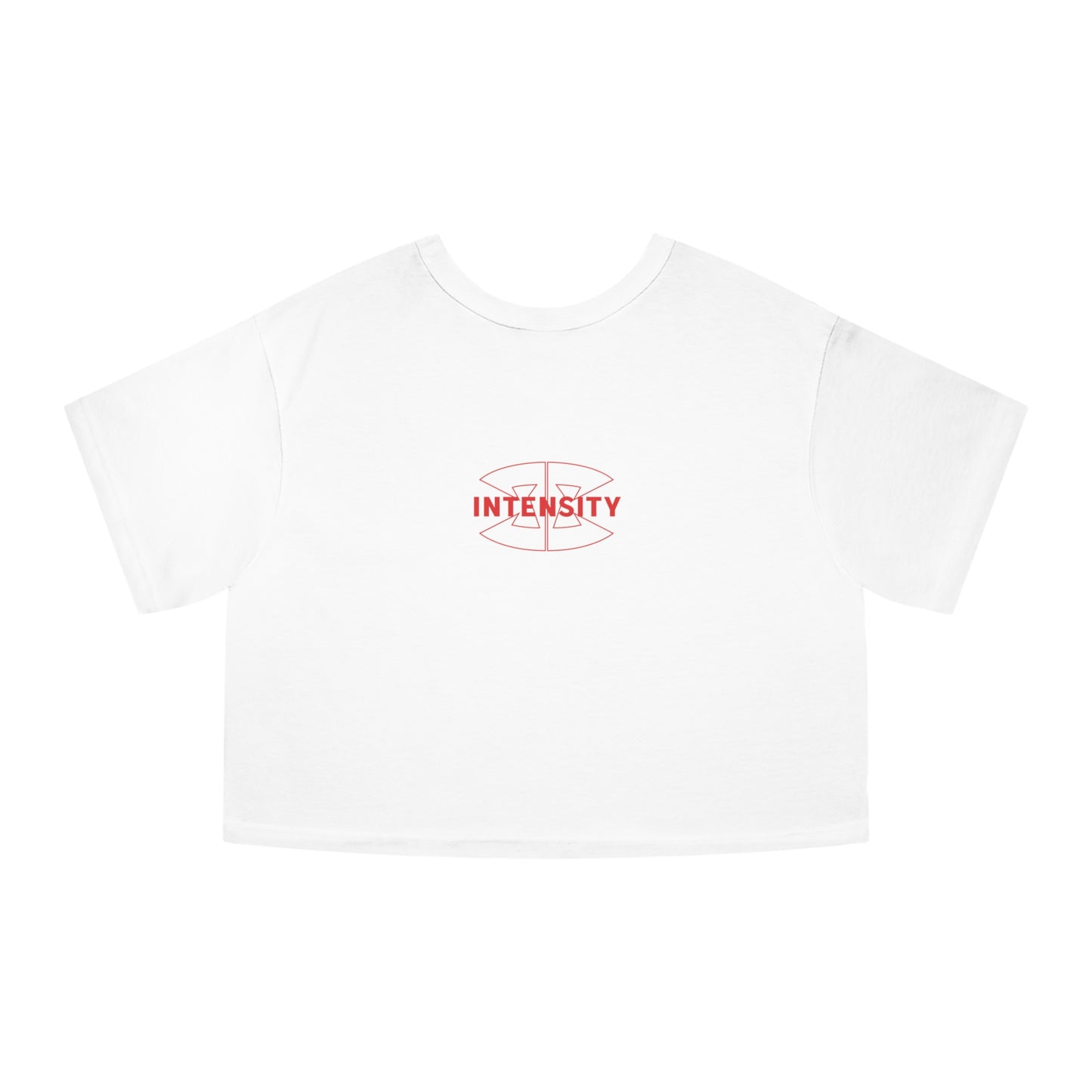 Women's "INTENSITY" Crop Top T-Shirt (Red)
