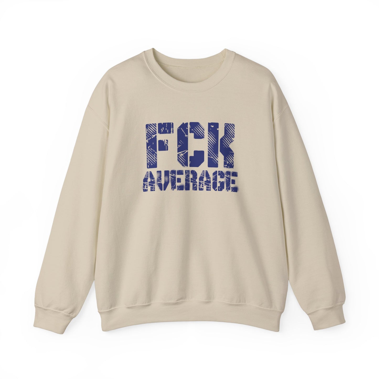 Men's "FCK Average" Crewneck (Blue)