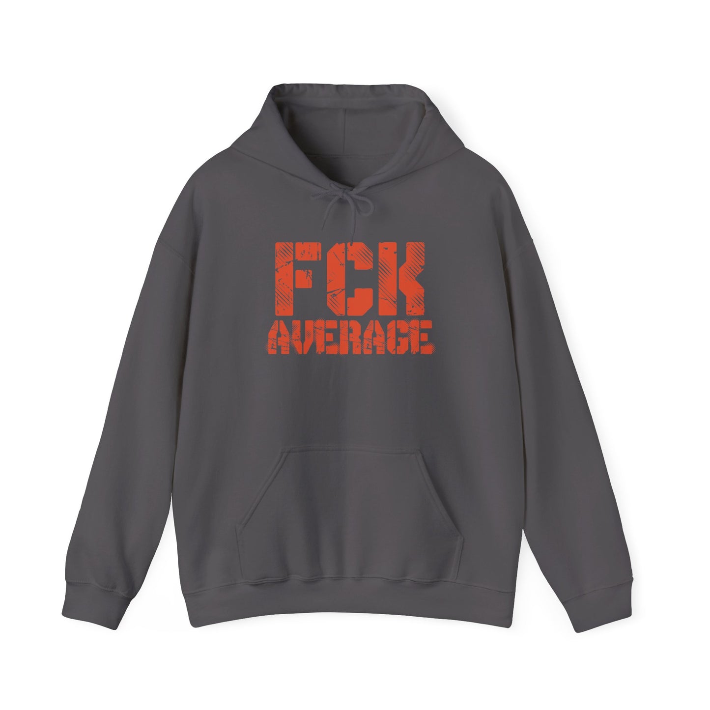 Women's "FCK Average" Heavy Hoodie (Orange)