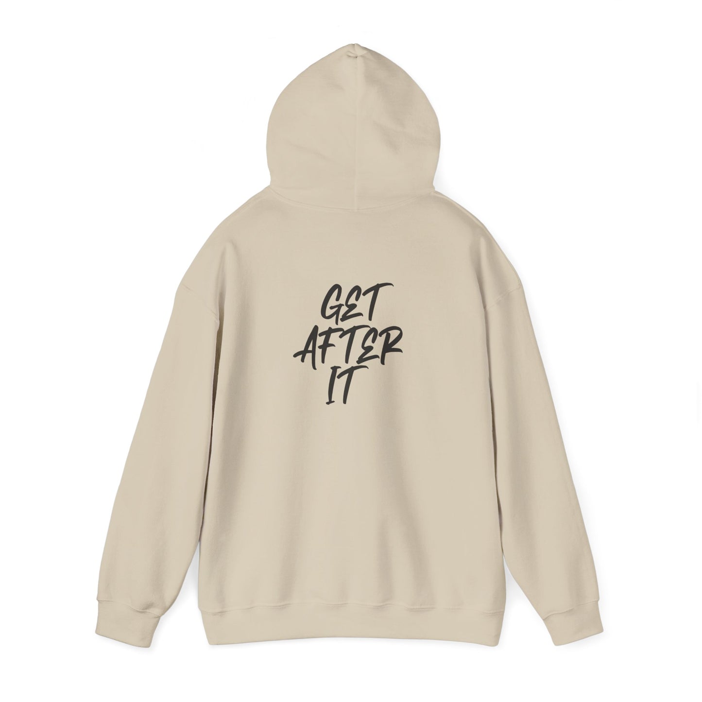 Men's "Get After It" - V1 Heavy Hoodie (Black)
