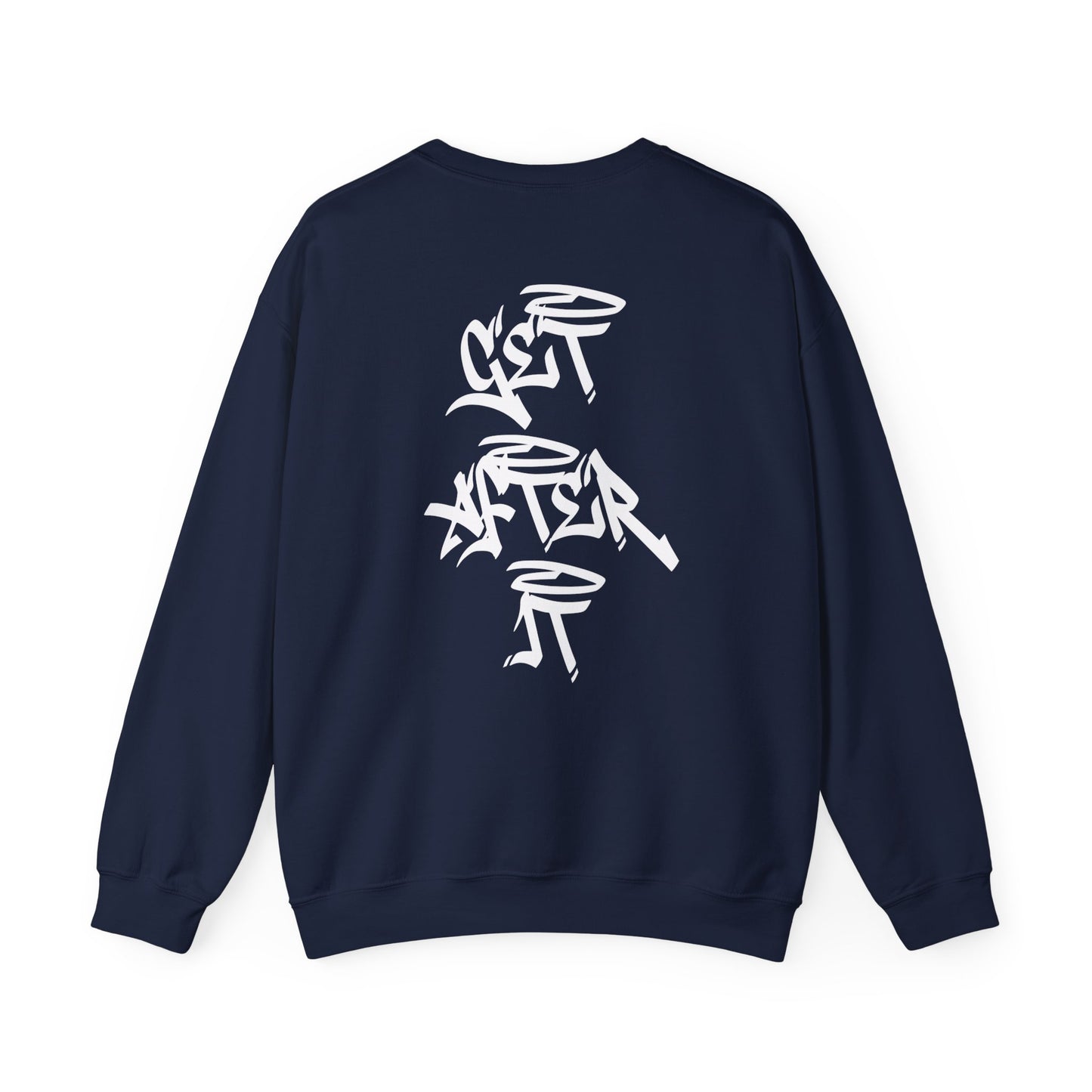 Women's "Get After It"- V2 Crewneck (White)