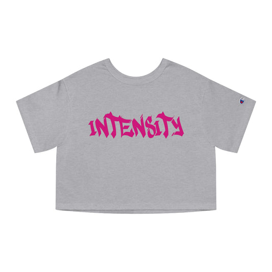 Women's "INTENSITY" Crop Top Shirt (Hot Pink)