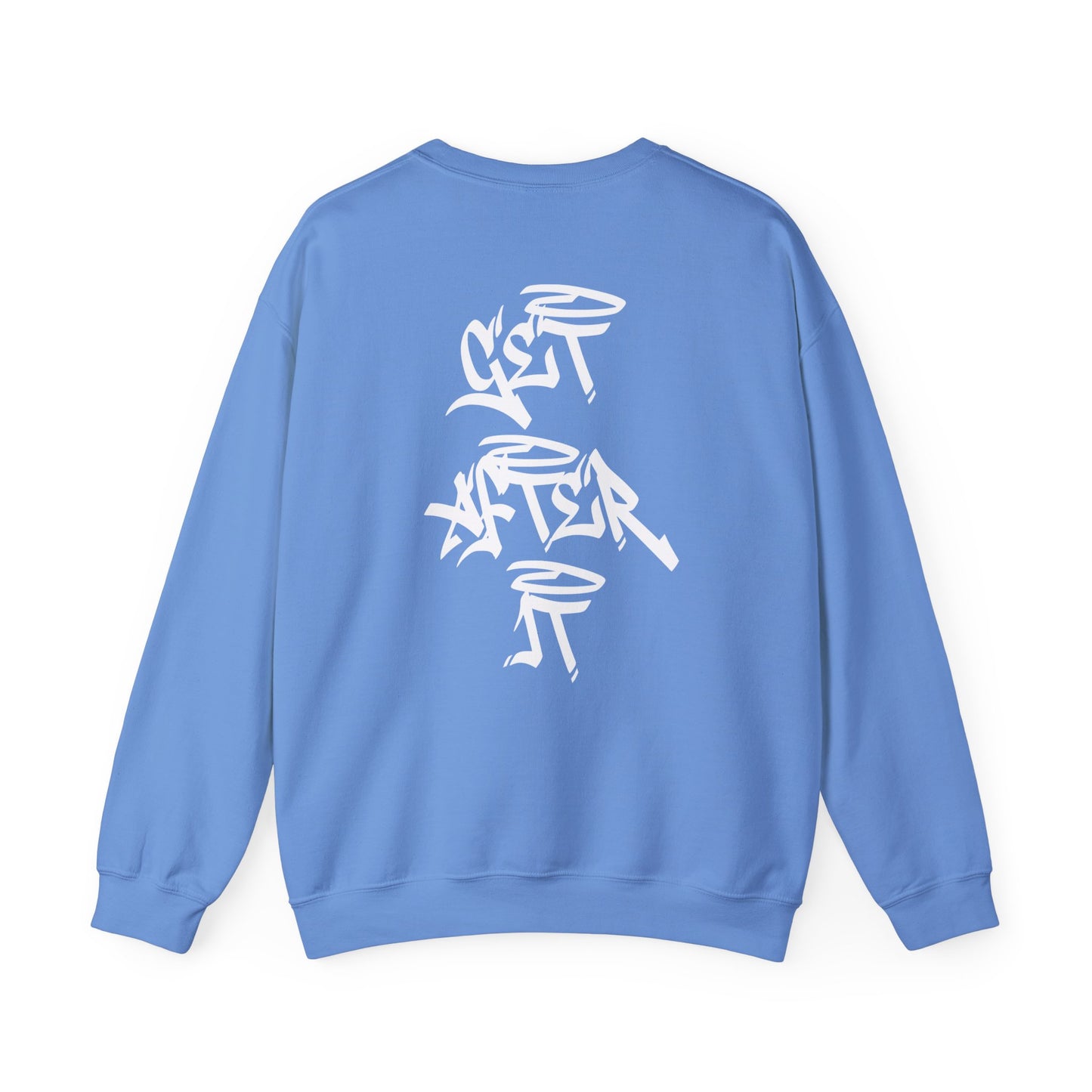 Men's "Get After It"- V2 Crewneck (White)