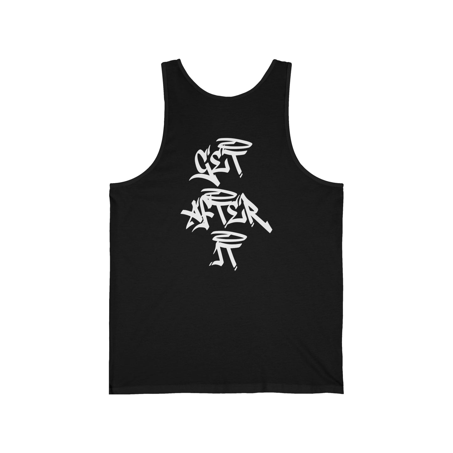 Men's "Get After It" - V2 Tank Top (White)
