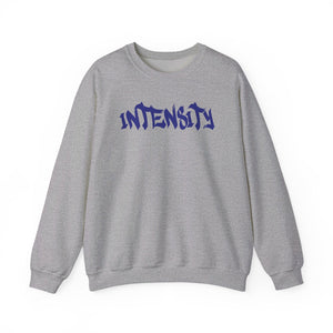 Open image in slideshow, Women&#39;s &quot;INTENSITY&quot; Crewneck Sweatshirt (Blue)
