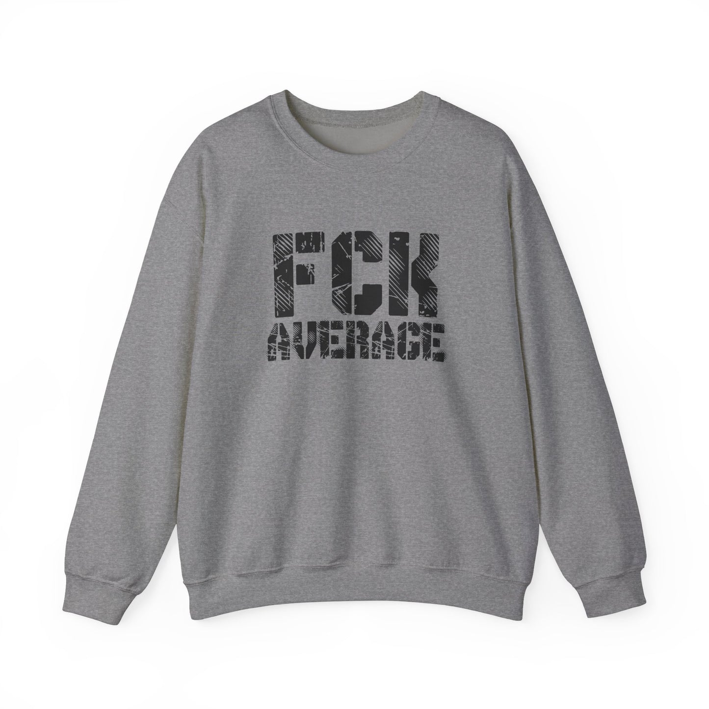 Women's "FCK Average" Crewneck (Black)
