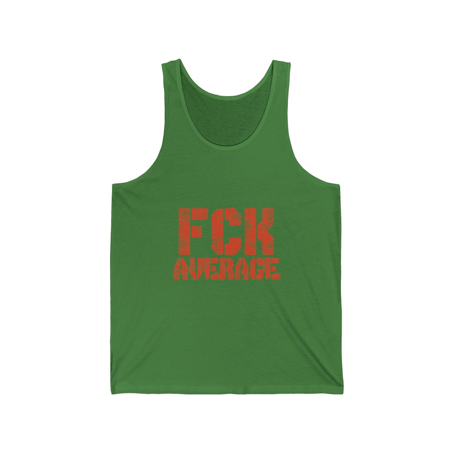 Men's "FCK Average" Tank (Orange)