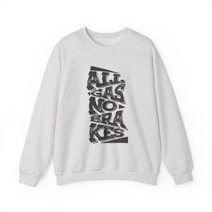 Open image in slideshow, Women&#39;s &quot;All Gas No Brakes&quot; Crewneck Sweatshirt (Black)
