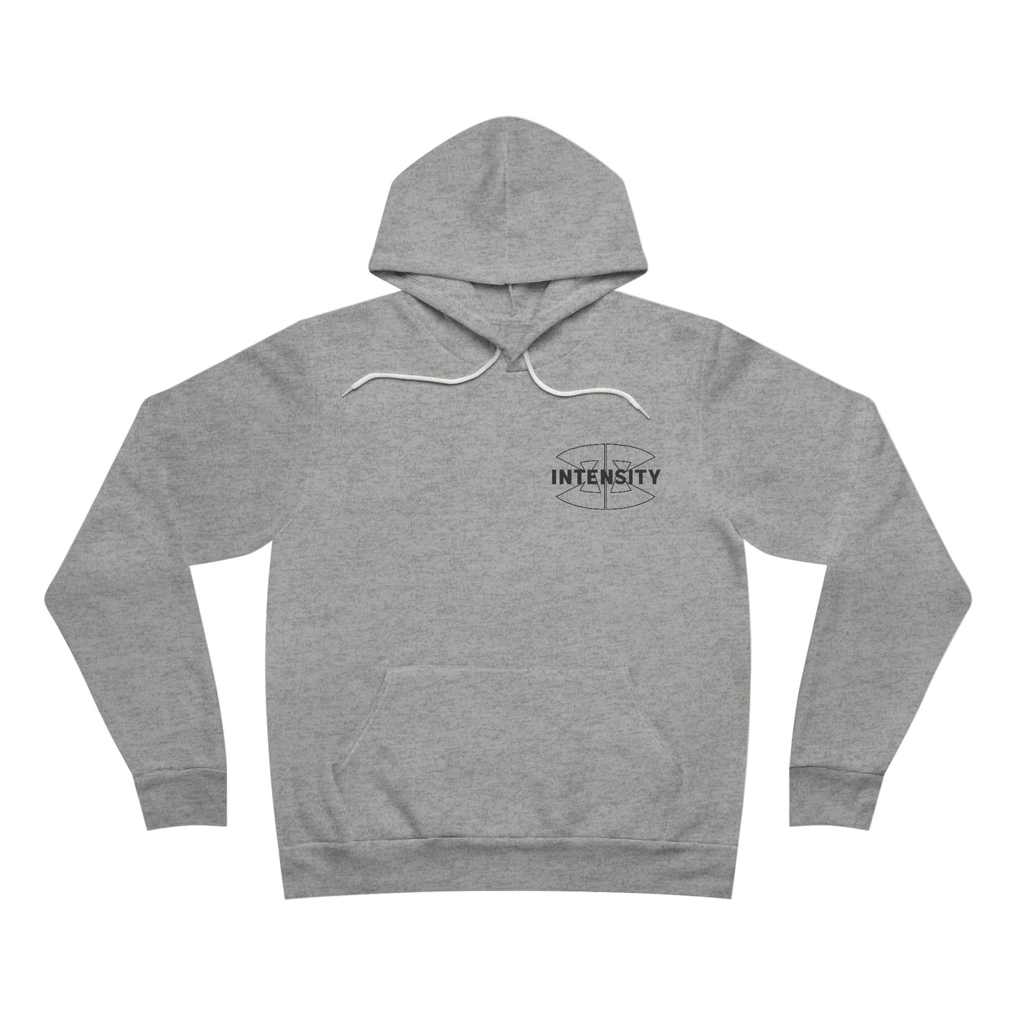 Women's "Train With Intensity" Regular Hoodie (Black)