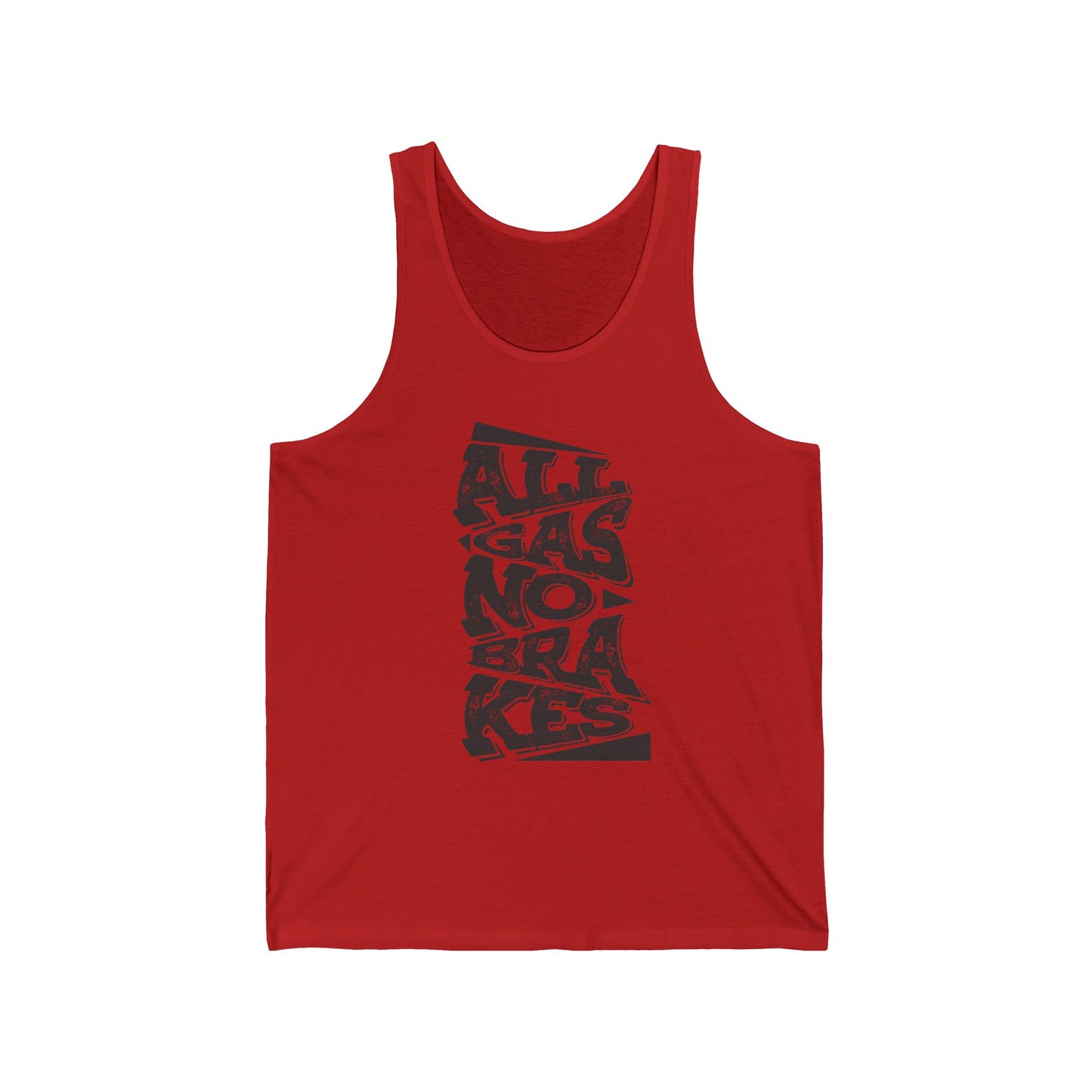 Men's "All Gas No Brakes" Tank Top (Black)