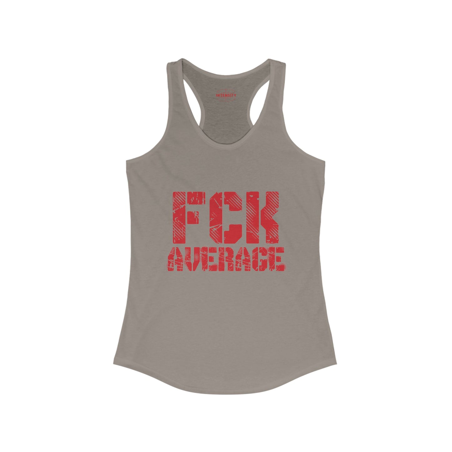 Women's "FCK Average" Tank Top (Red)
