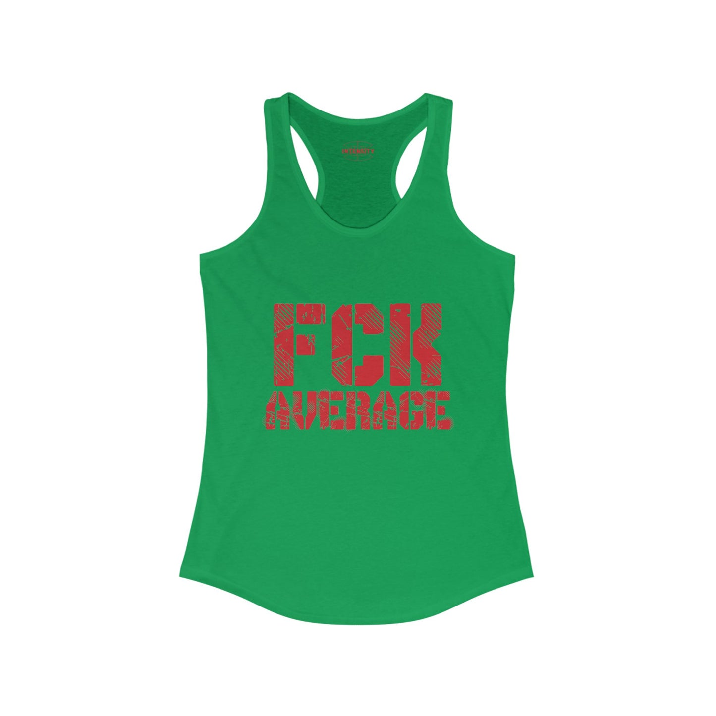 Women's "FCK Average" Tank Top (Red)