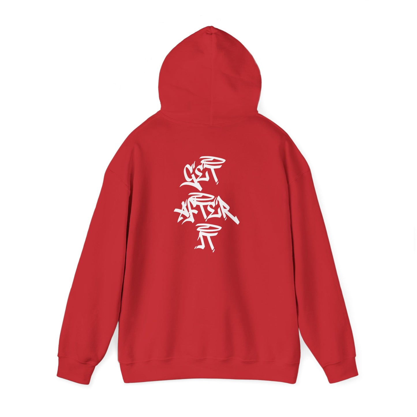 Men's "Get After It" - V2 Heavy Hoodie (White)