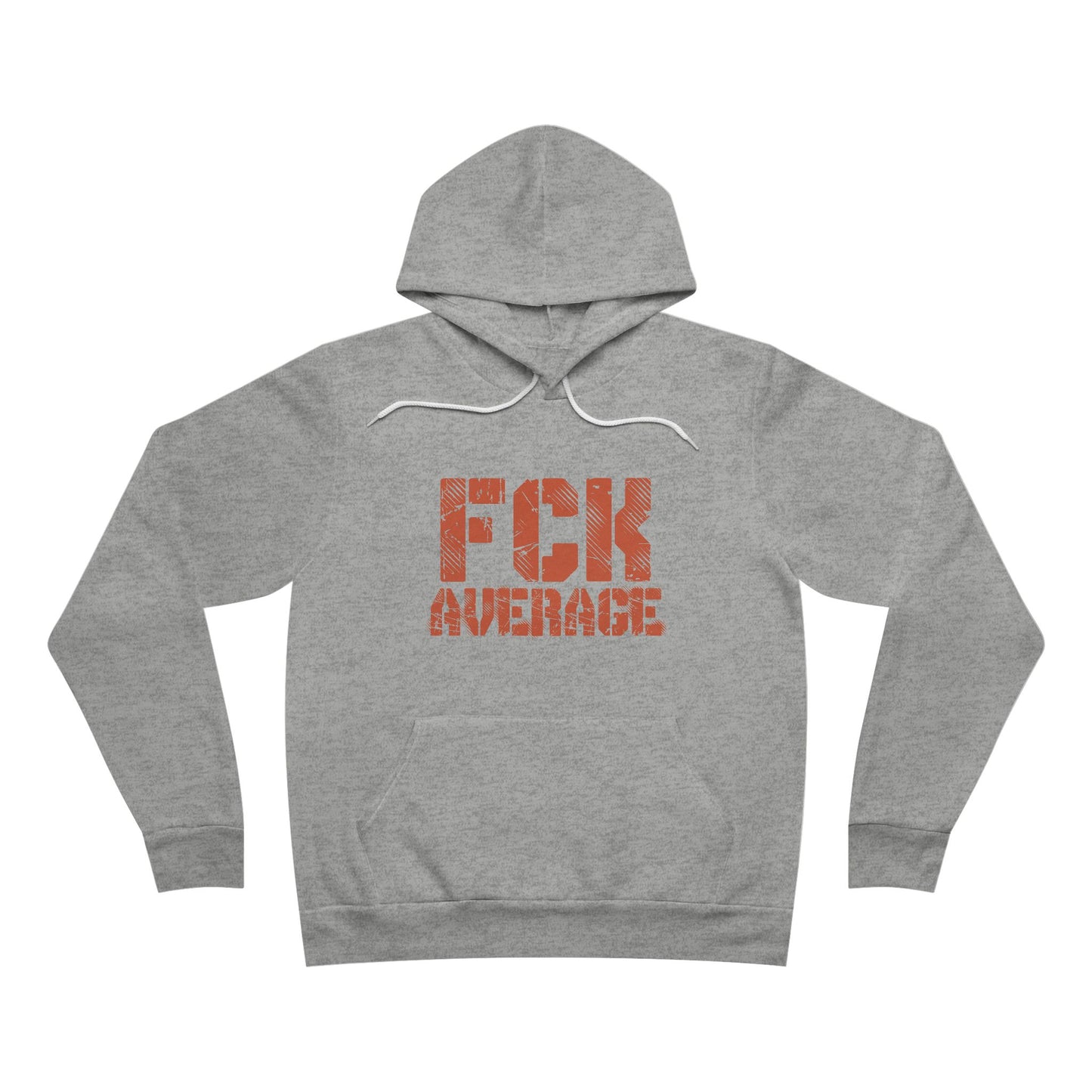 Women's "FCK Average" Regular Hoodie (Orange)