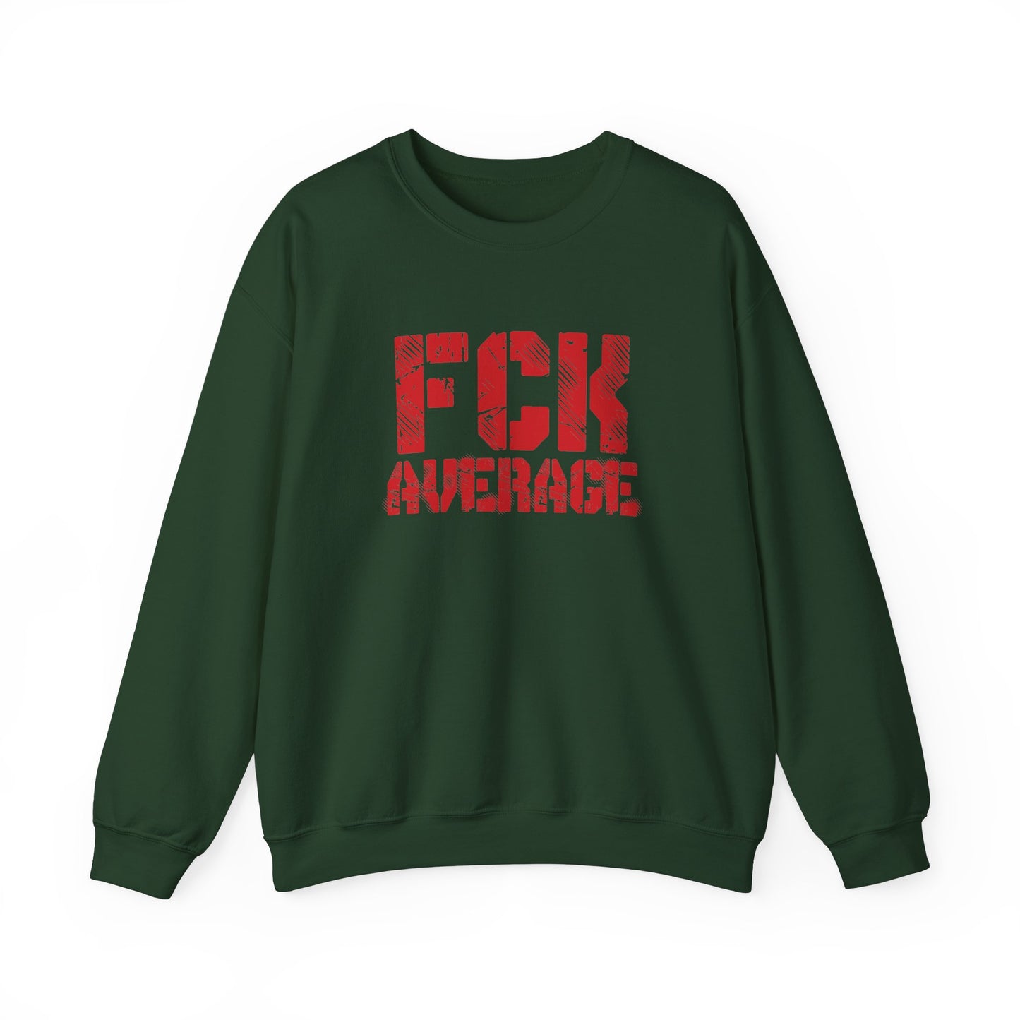 Women's "FCK Average" Crewneck (Red)