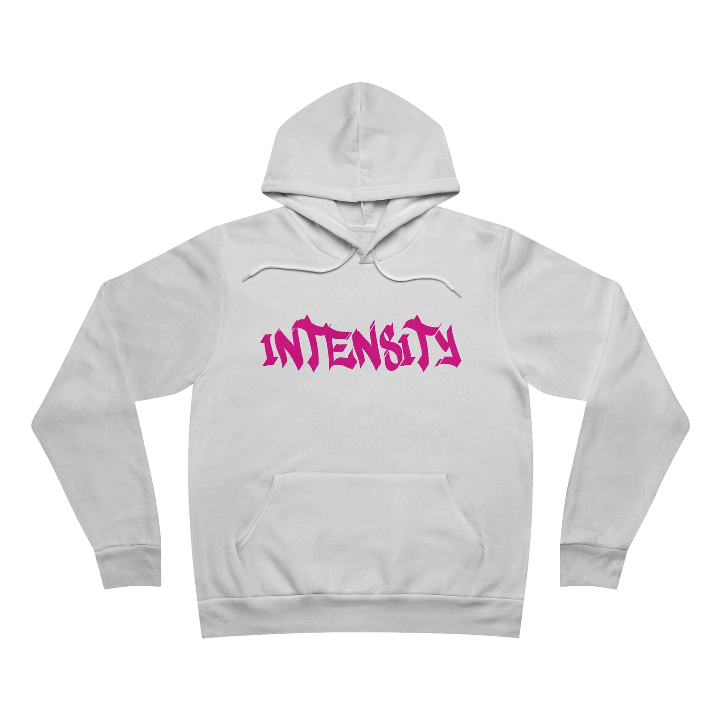 Men's "INTENSITY" Regular Hoodie Hot Pink Logo