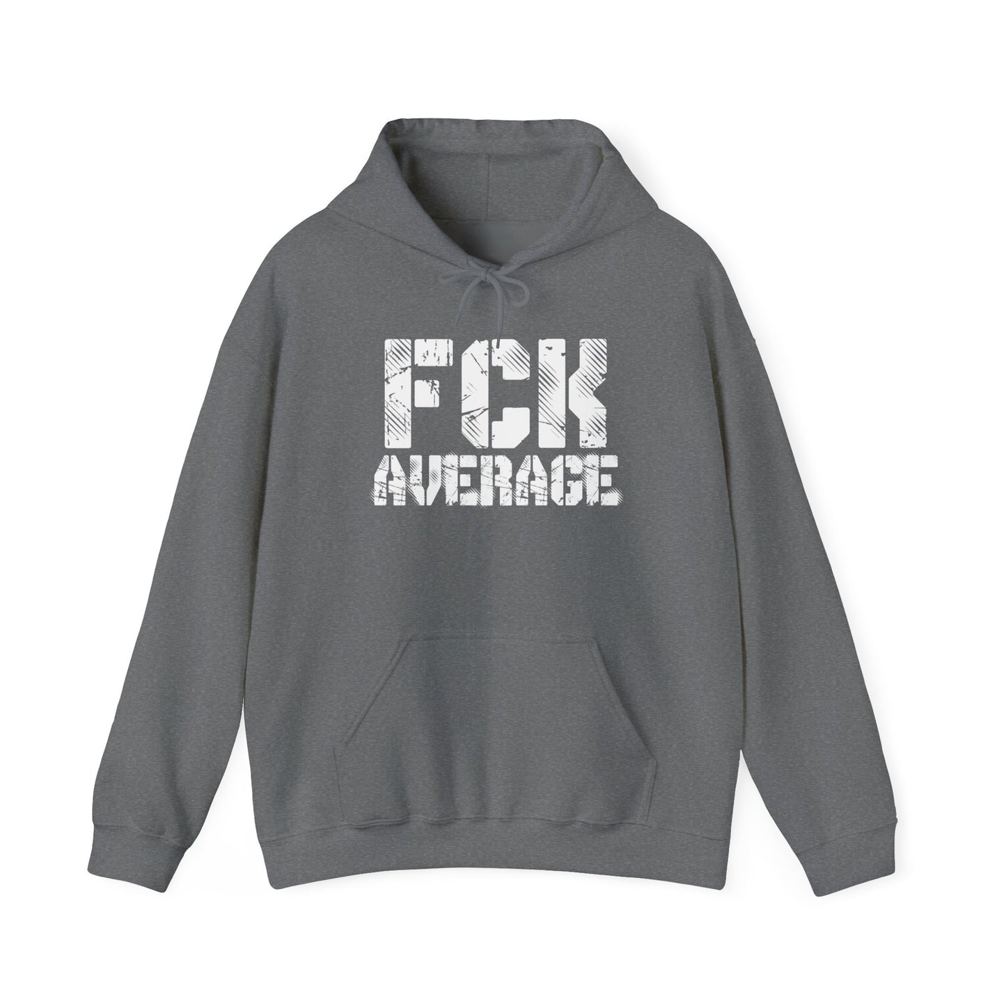 Women's "FCK Average" Heavy Hoodie (White)