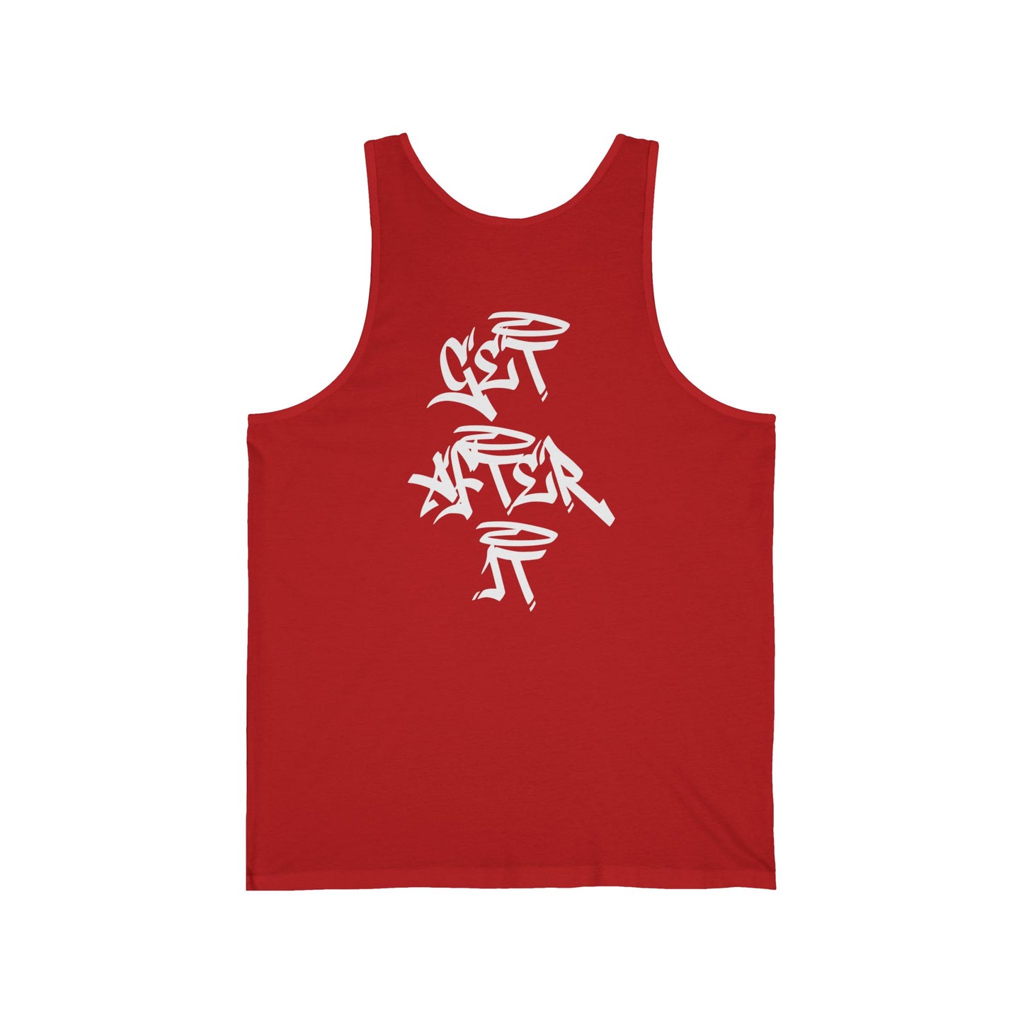 Men's "Get After It" - V2 Tank Top (White)