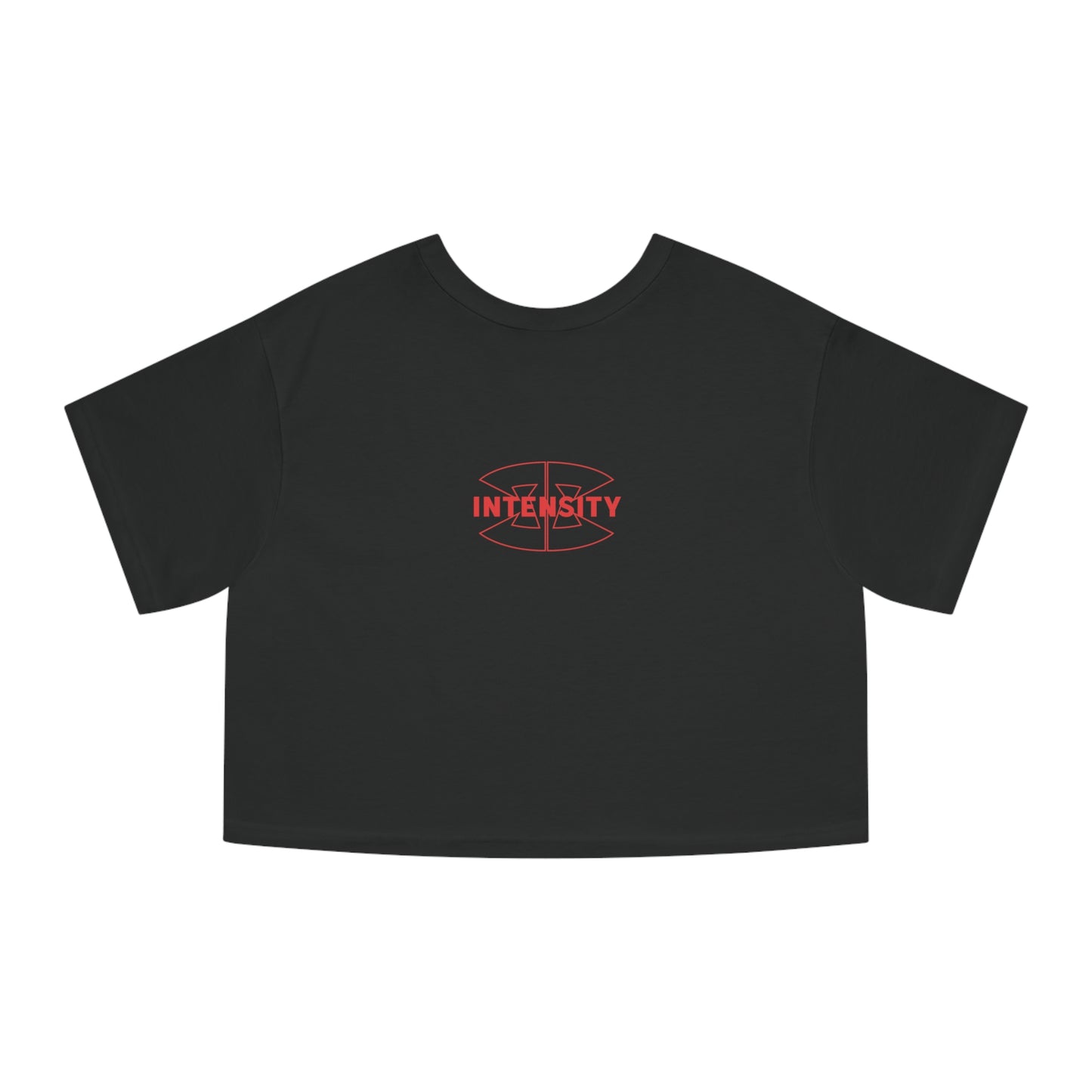 Women's "INTENSITY" Crop Top T-Shirt (Red)