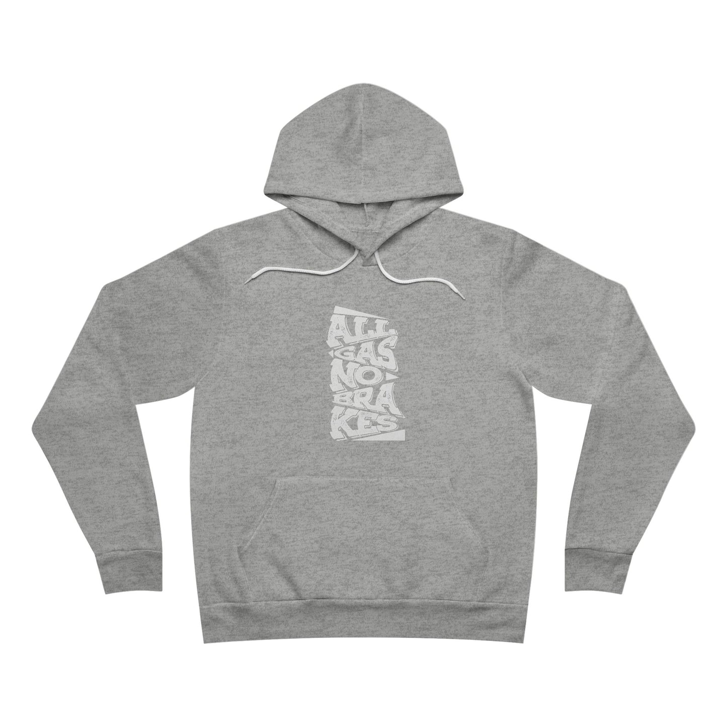 Women's Regular Hoodie - "All Gas No Breaks" (White)