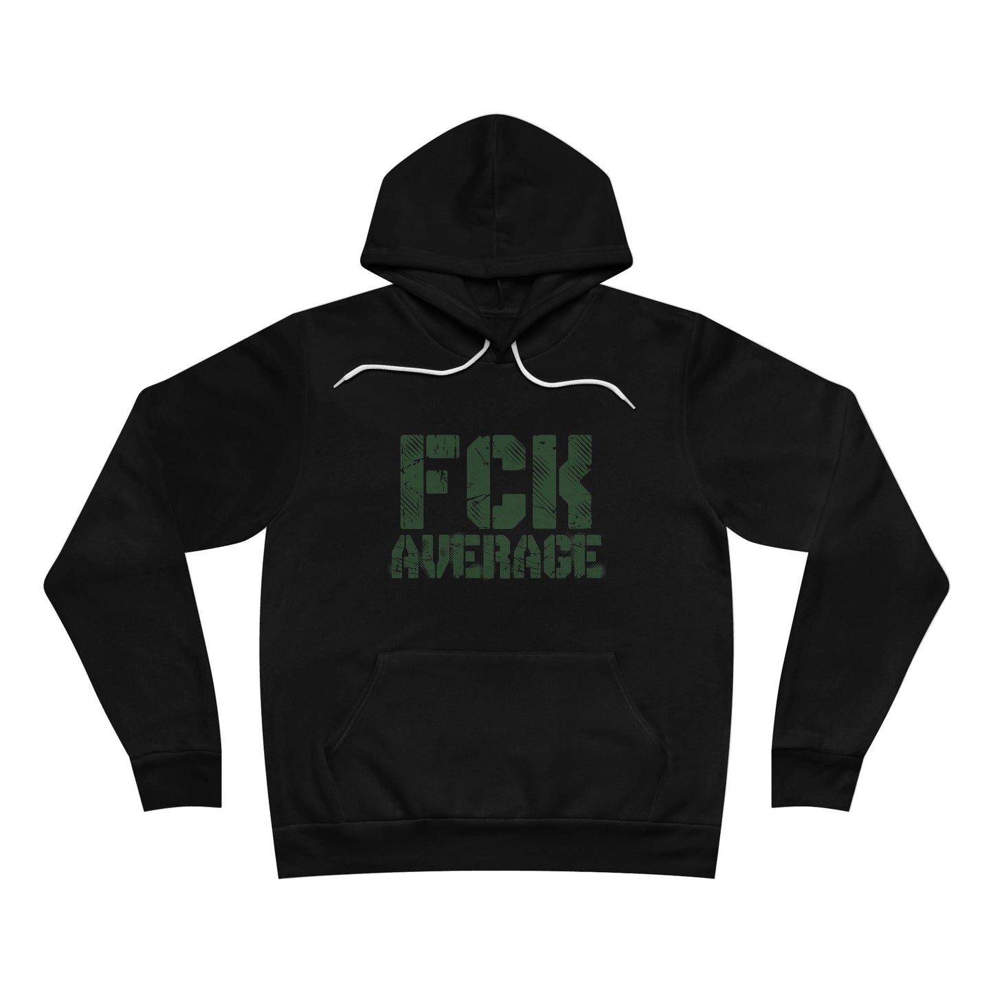 Men's "FCK Average" Regular Hoodie (Green)