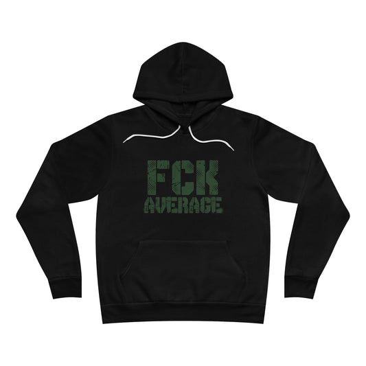 Women's "FCK Average" Regular Hoodie (Green)