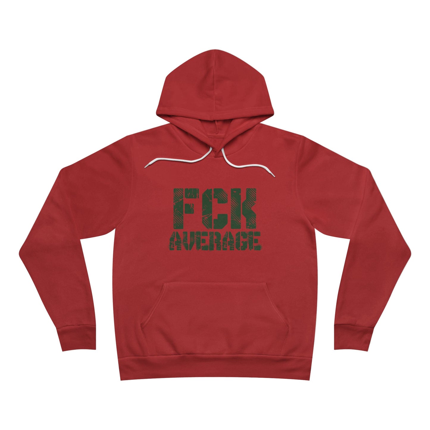 Women's "FCK Average" Regular Hoodie (Green)