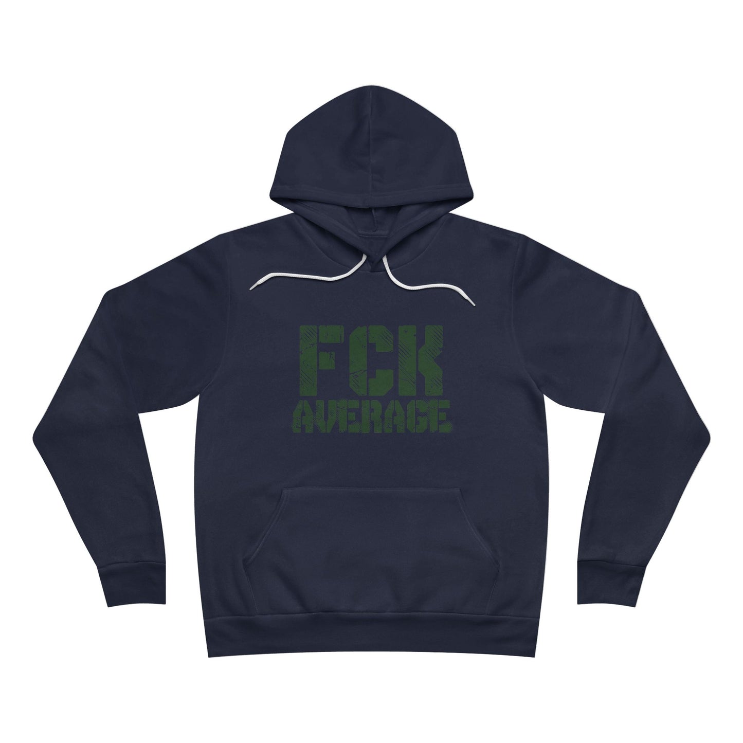Women's "FCK Average" Regular Hoodie (Green)