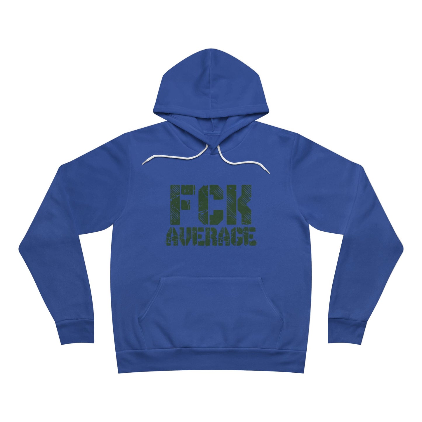 Men's "FCK Average" Regular Hoodie (Green)