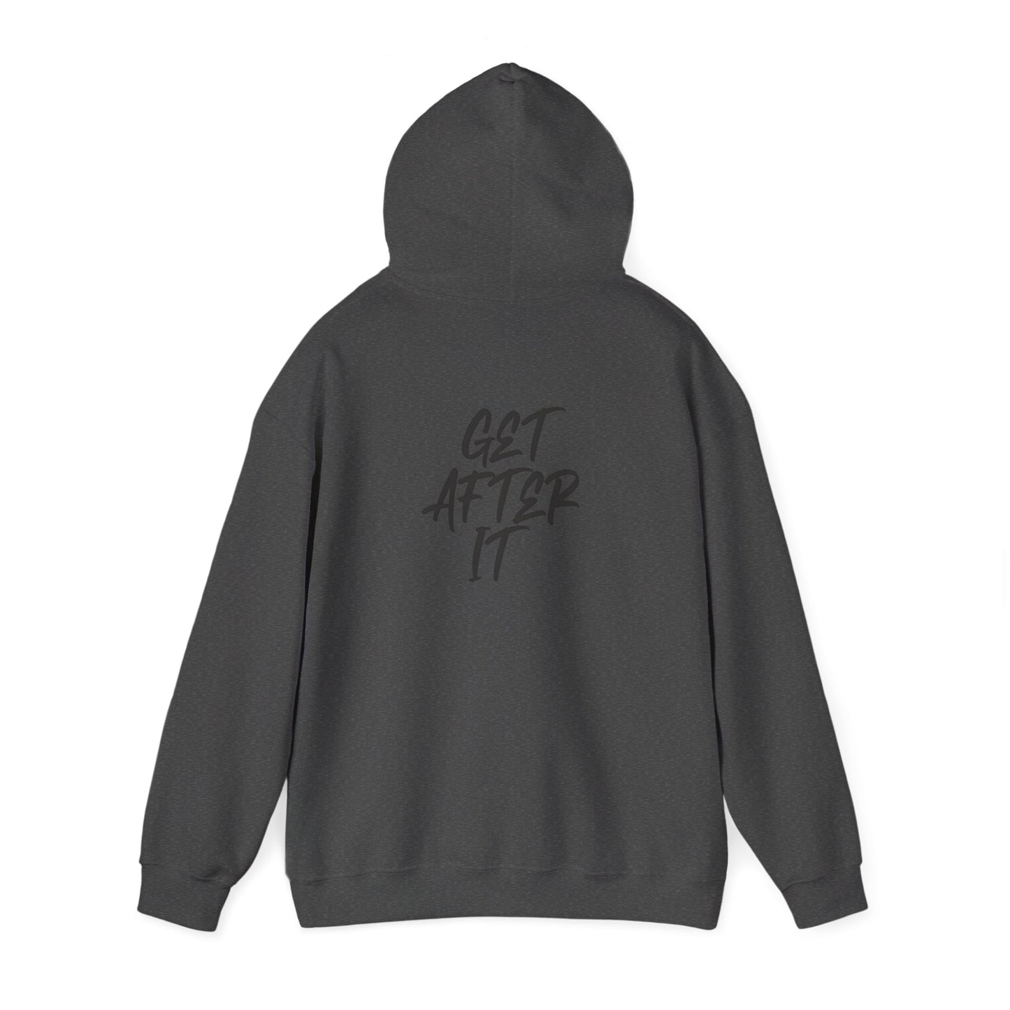 Men's "Get After It" - V1 Heavy Hoodie (Black)