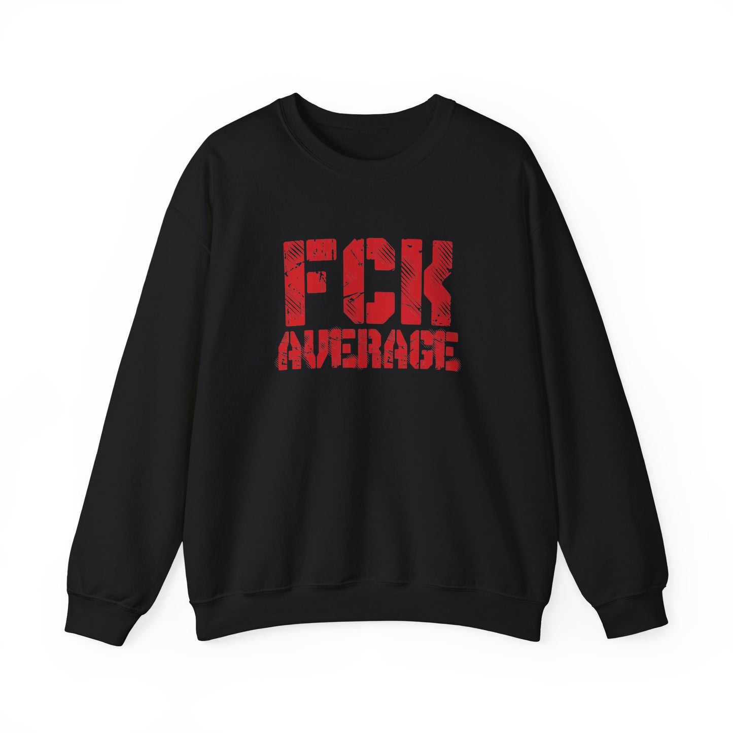 Women's "FCK Average" Crewneck (Red)