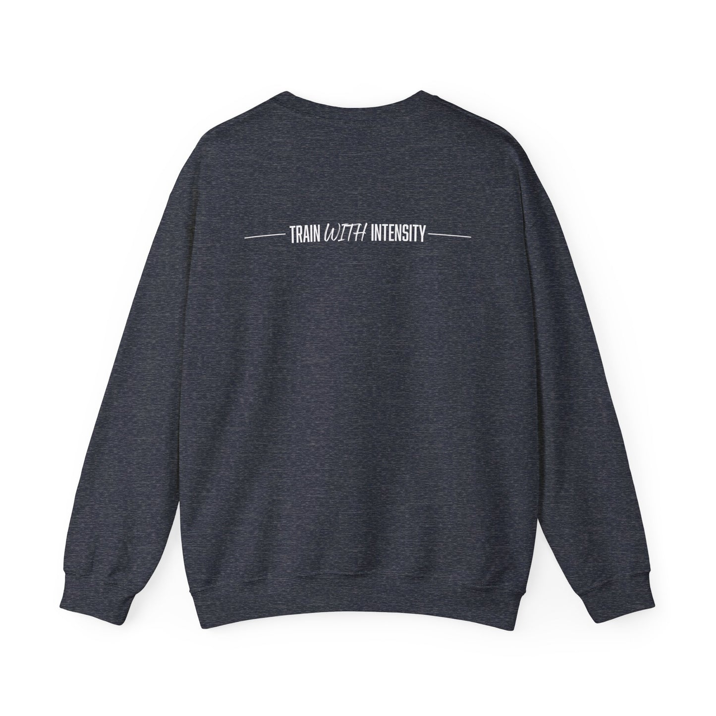 Men's "Train With Intensity" Crewneck Sweatshirt (White)